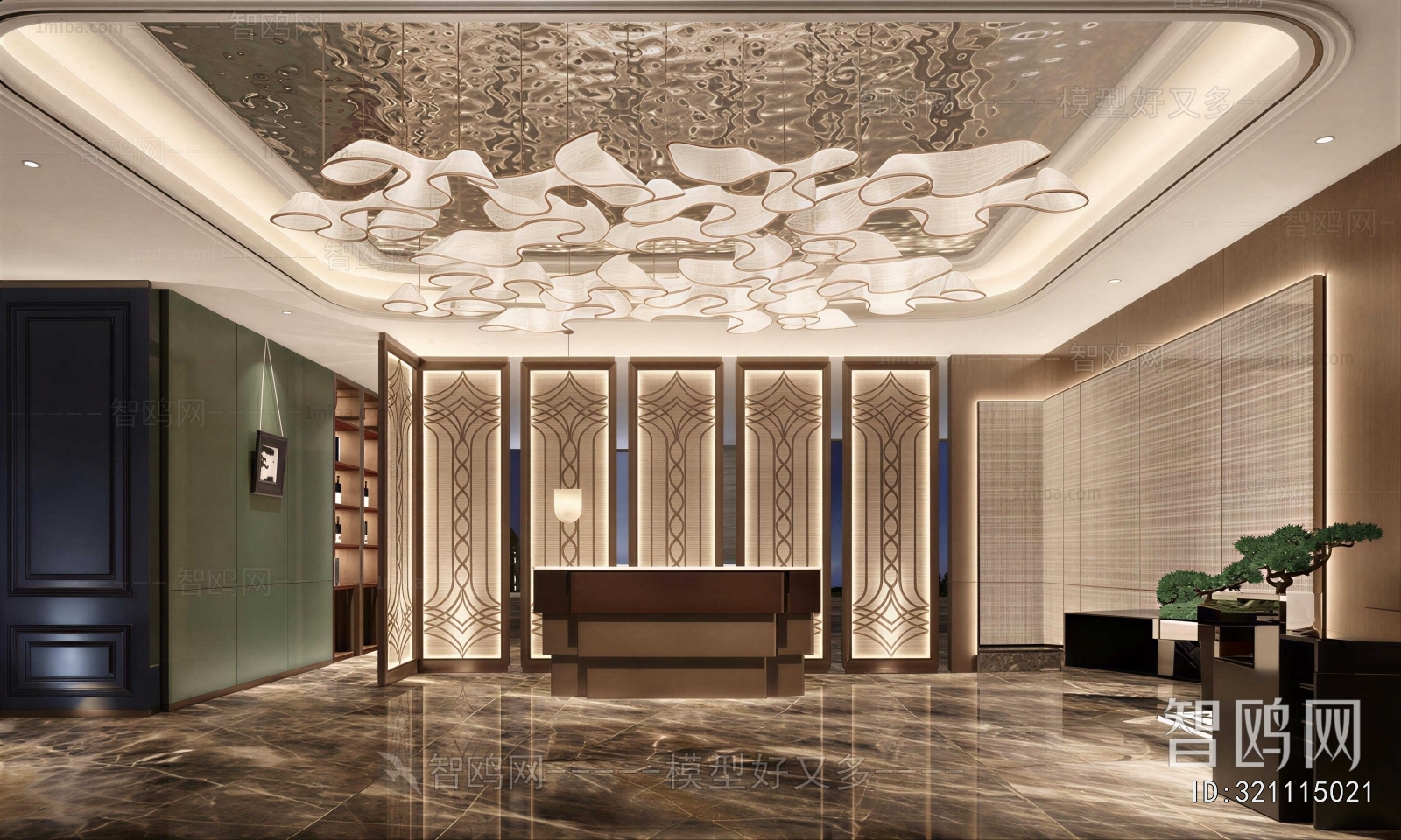New Chinese Style Lobby Hall