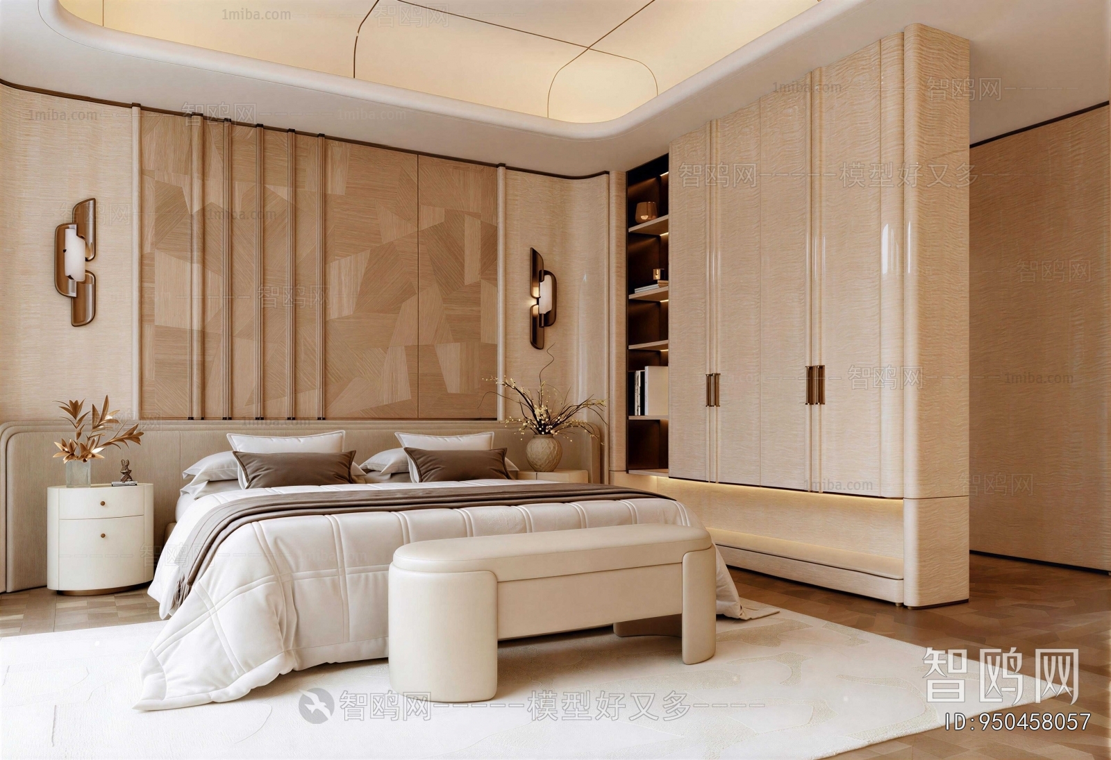 New Chinese Style Bedroom