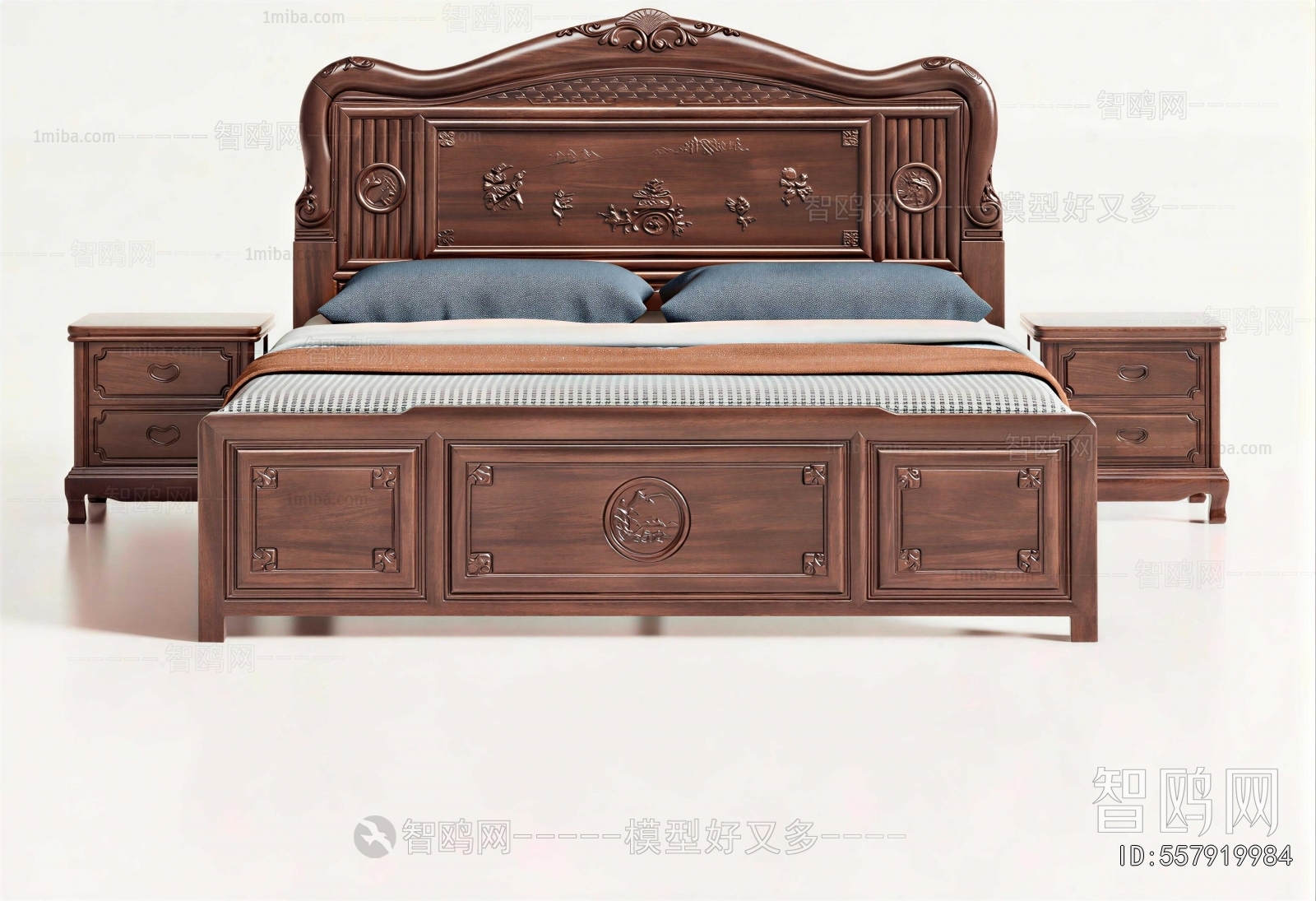 Chinese Style Double Bed