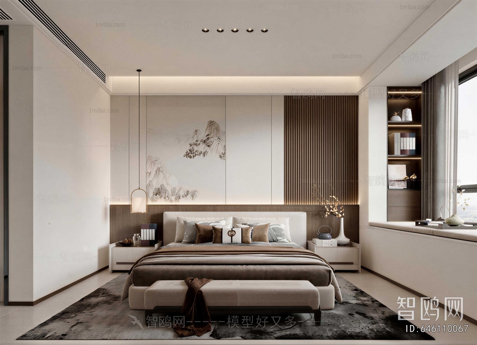 New Chinese Style Bedroom