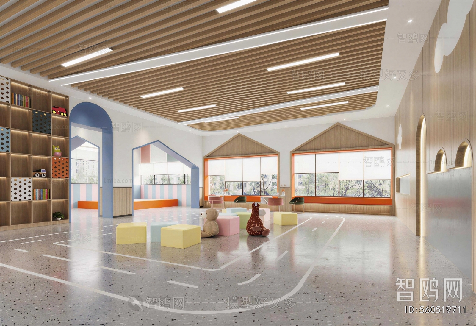 Modern Kindergarten Hall