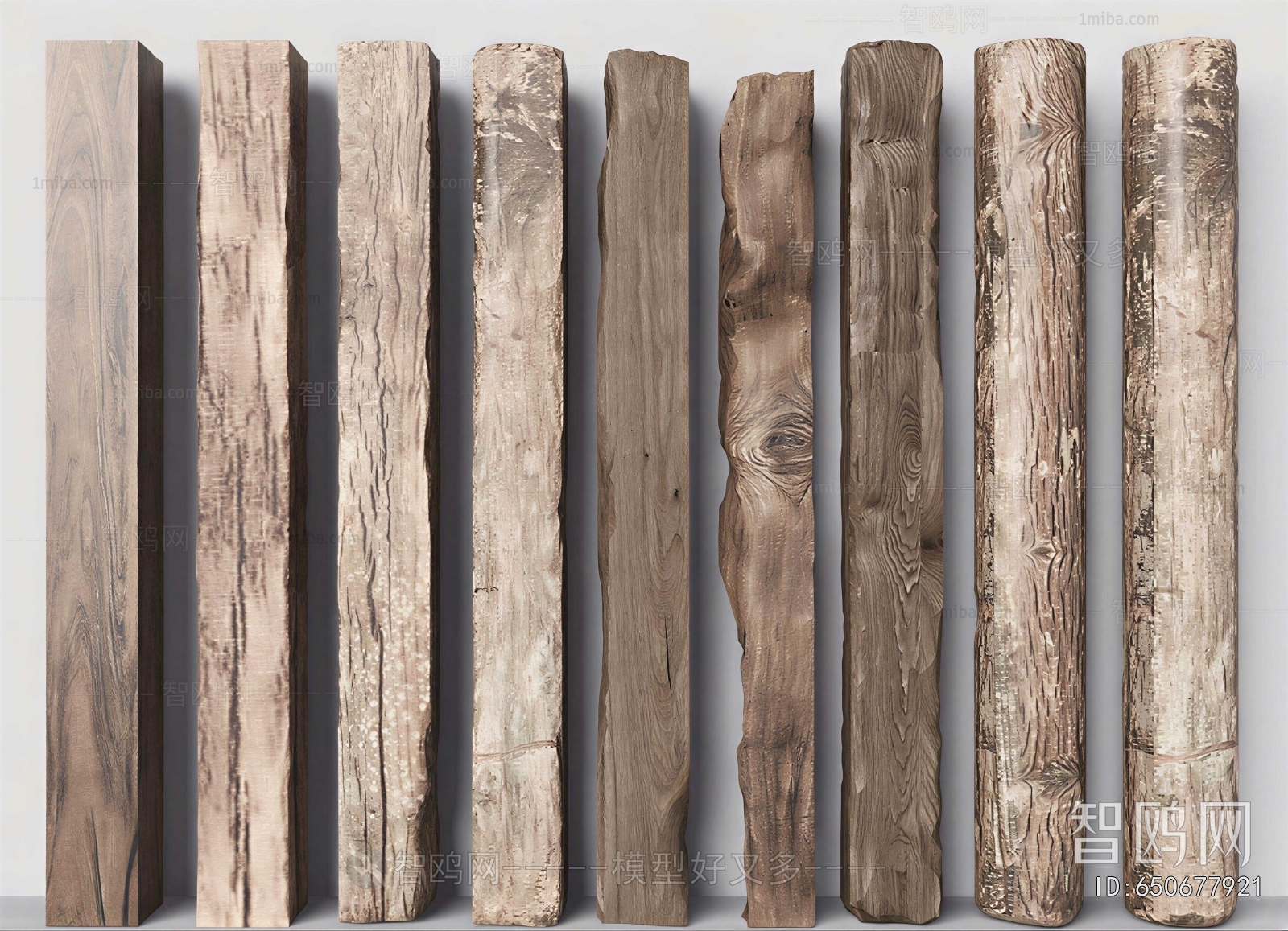 Wabi-sabi Style Column