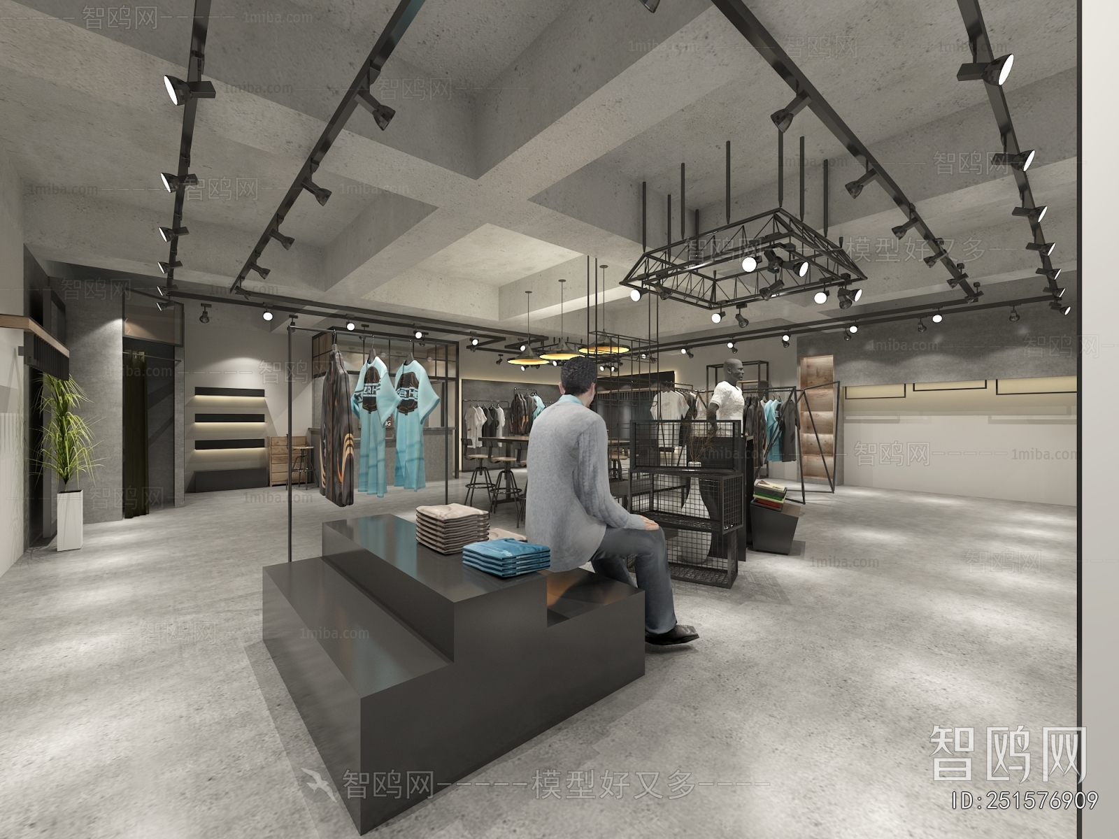 Industrial Style Clothing Store
