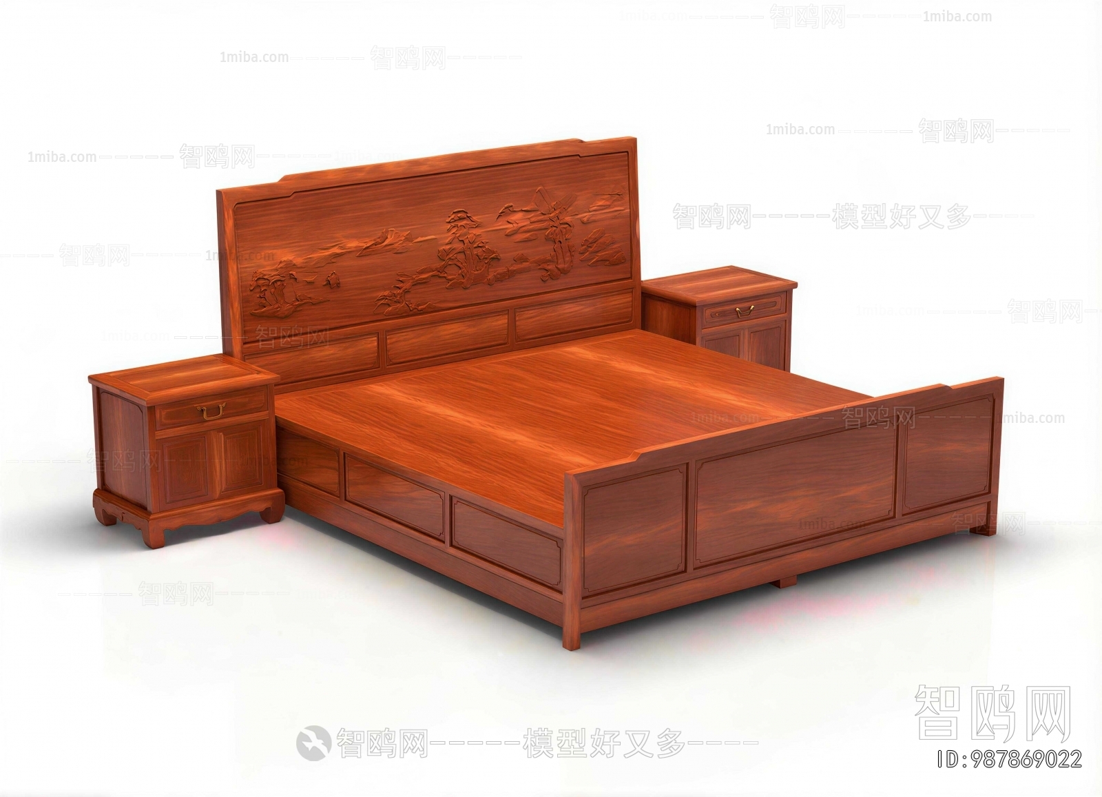 Chinese Style Double Bed