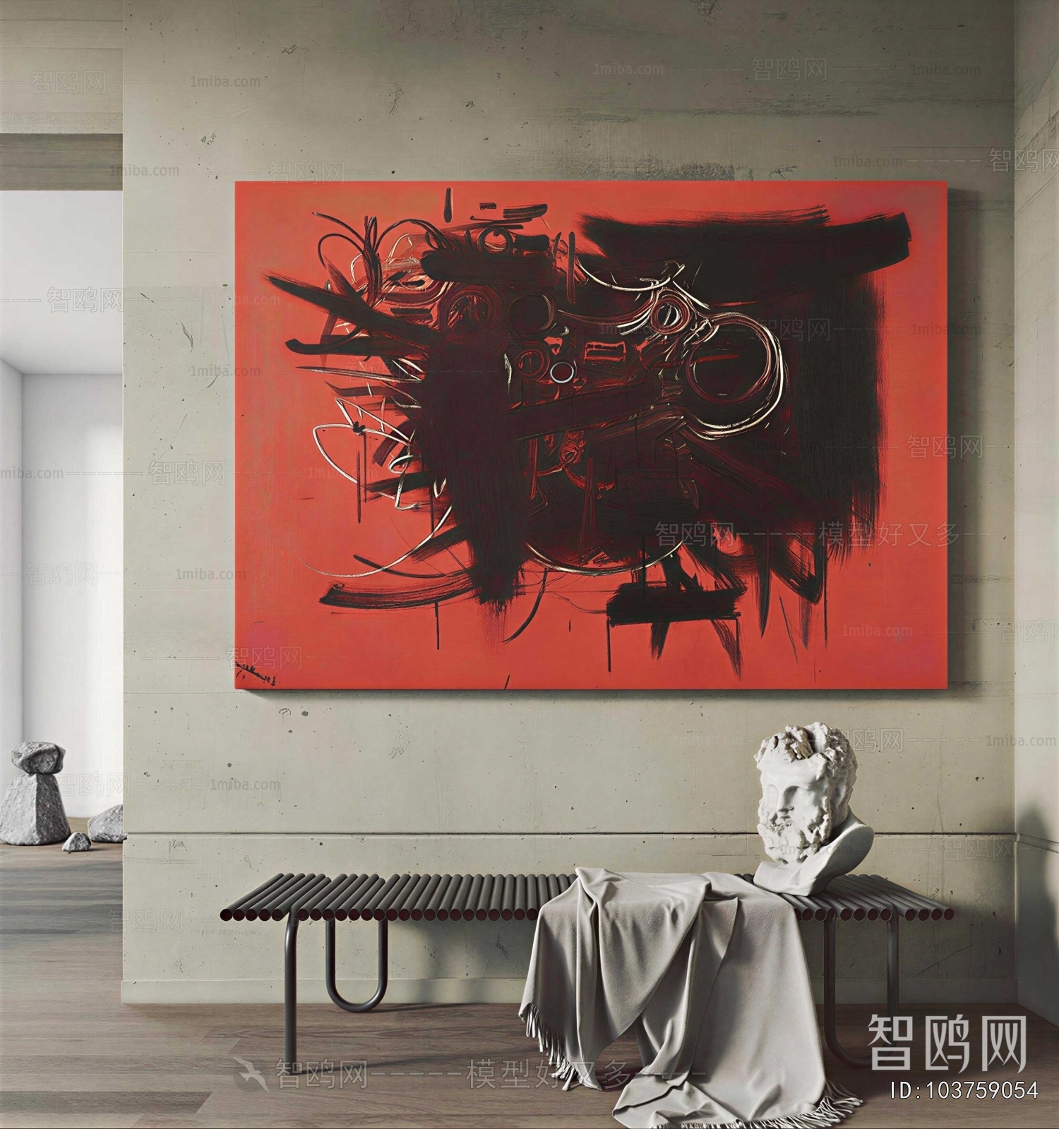 Modern Wabi-sabi Style Painting