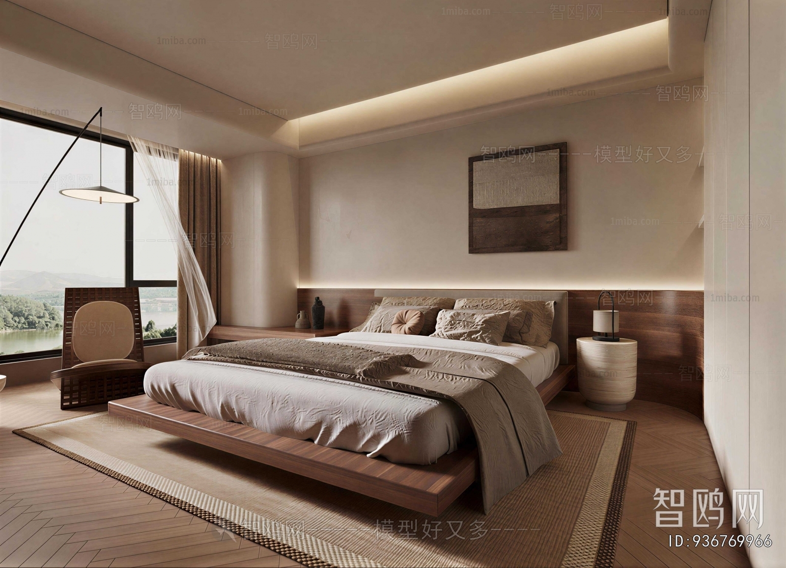 Wabi-sabi Style Bedroom