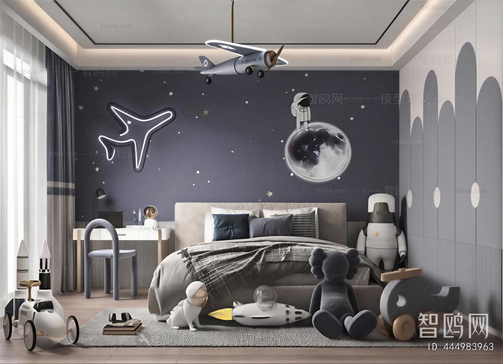 Modern Boy's Room And Son's Room