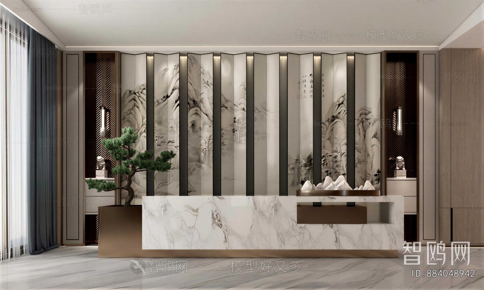 New Chinese Style Lobby Hall