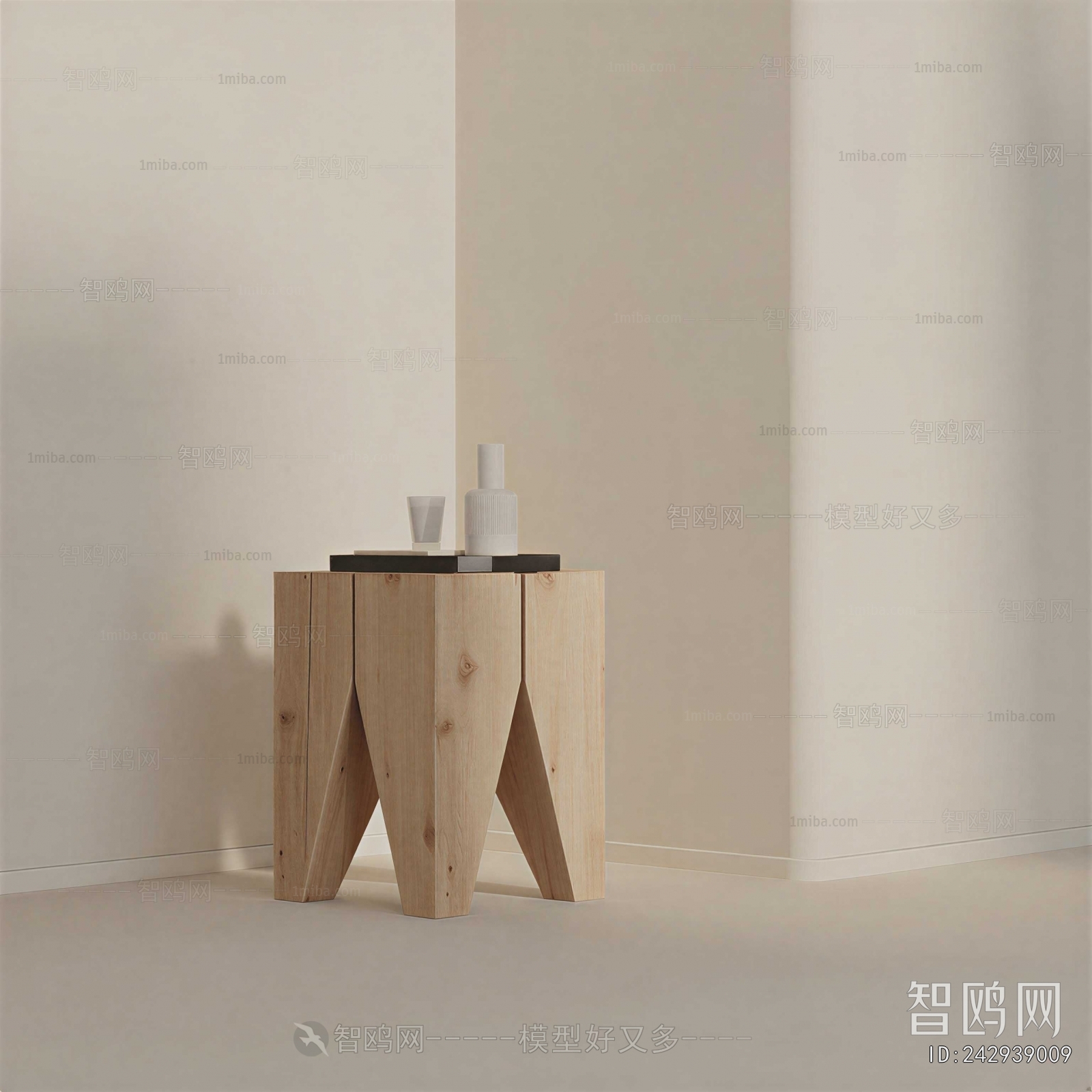 Wabi-sabi Style Side Table/corner Table