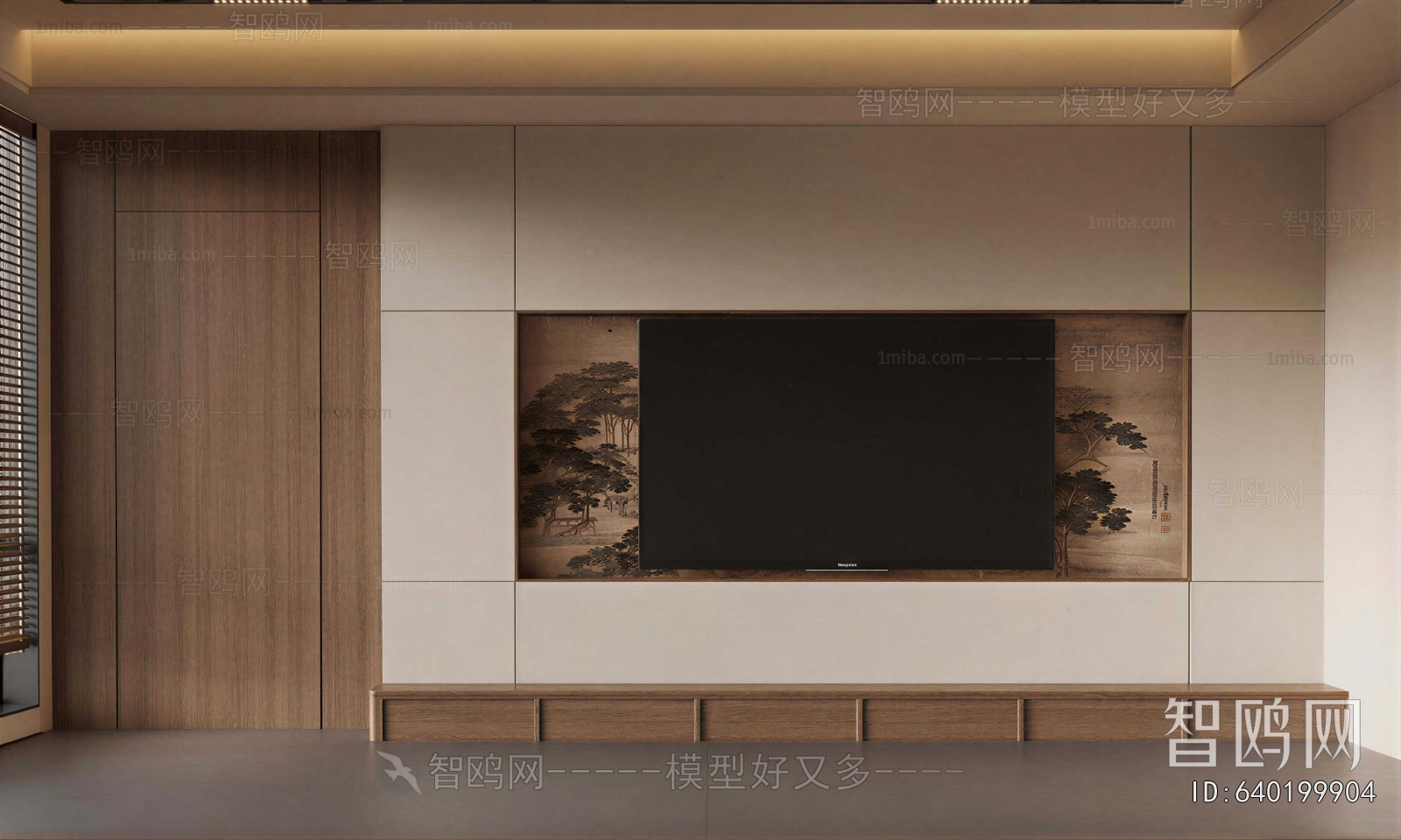 New Chinese Style TV Wall