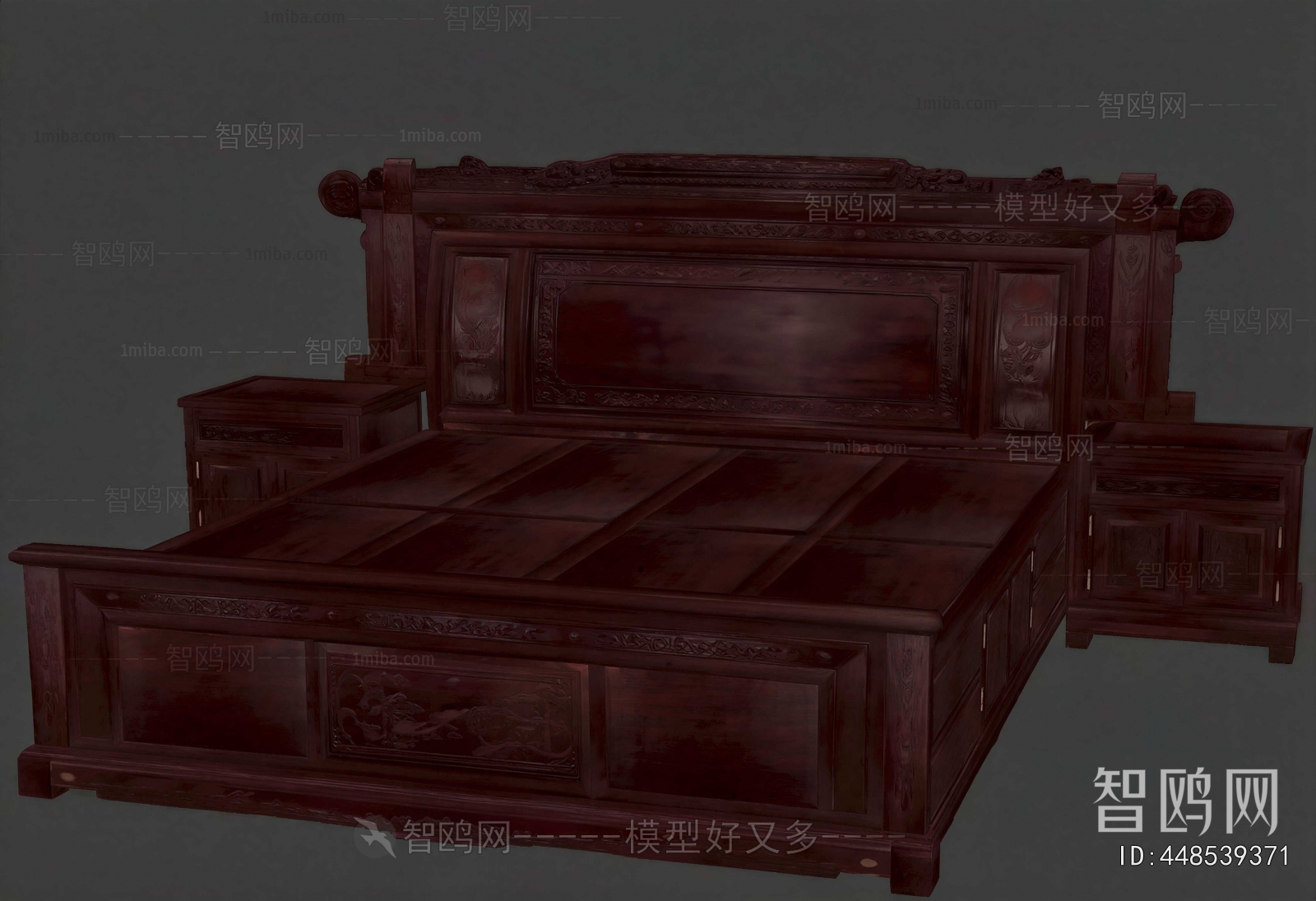 Chinese Style Double Bed
