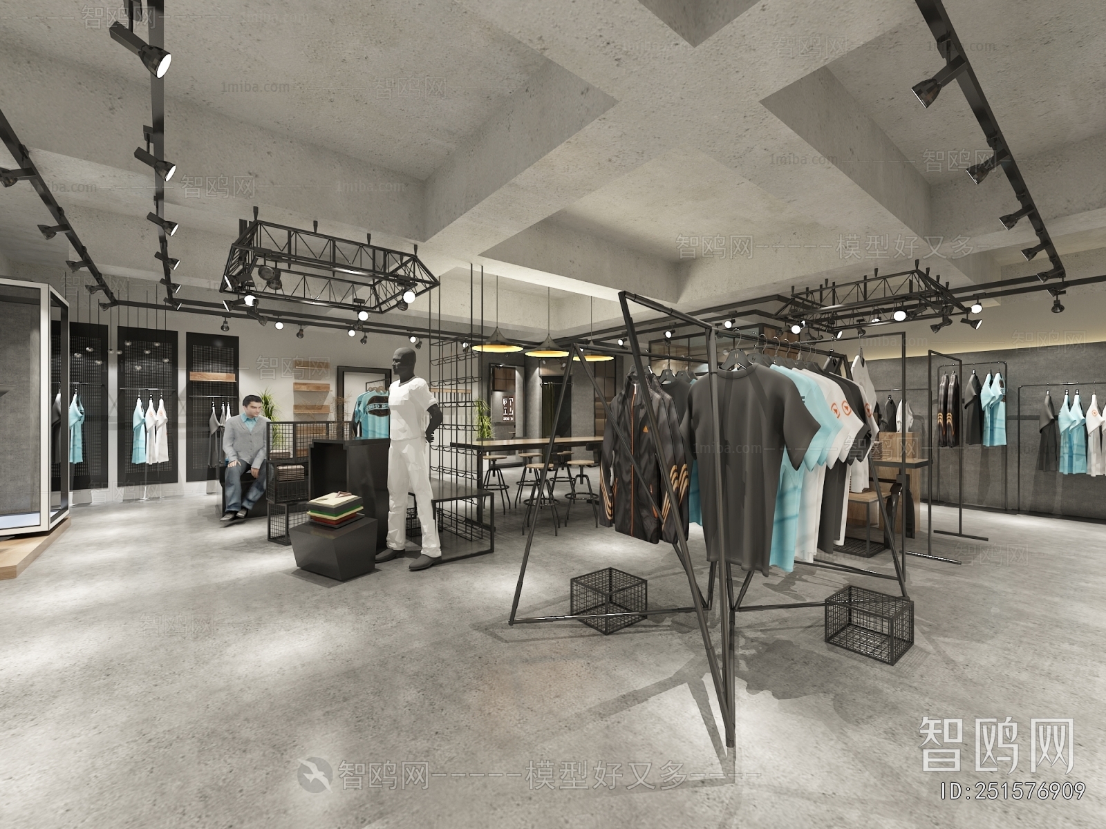 Industrial Style Clothing Store