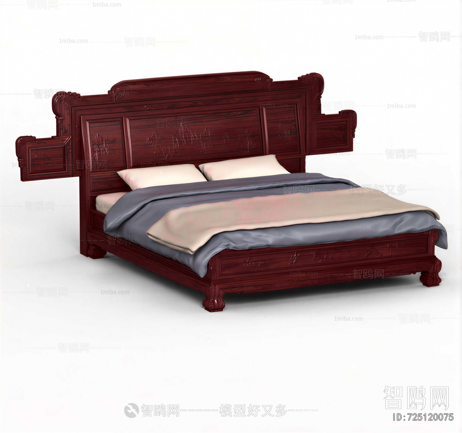 Chinese Style Double Bed