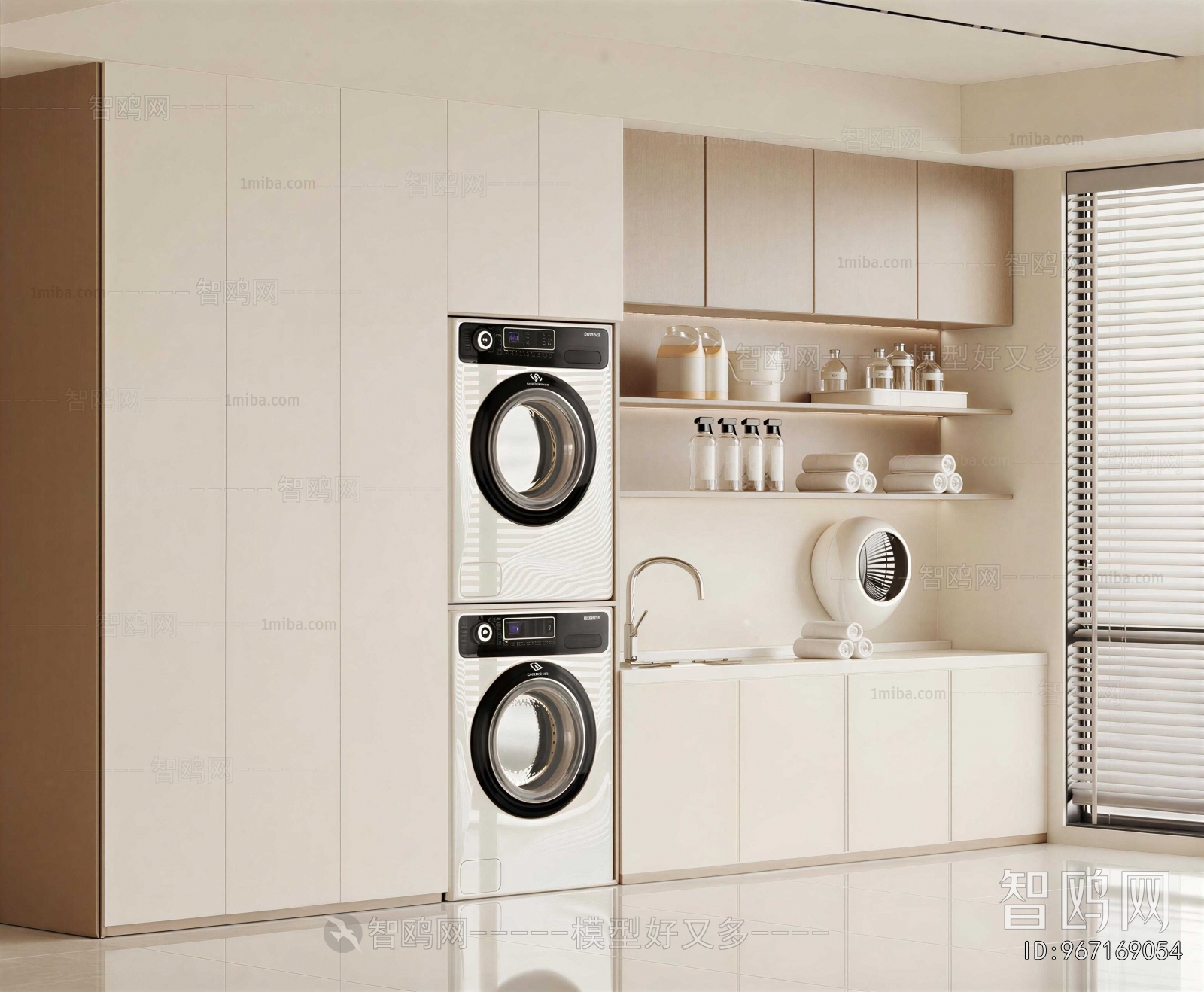 Modern Laundry Cabinet