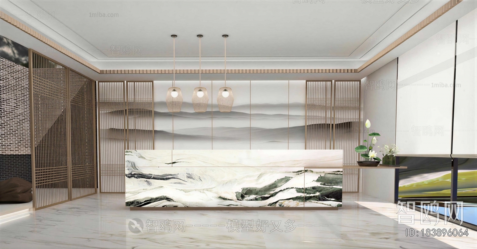 New Chinese Style Lobby Hall
