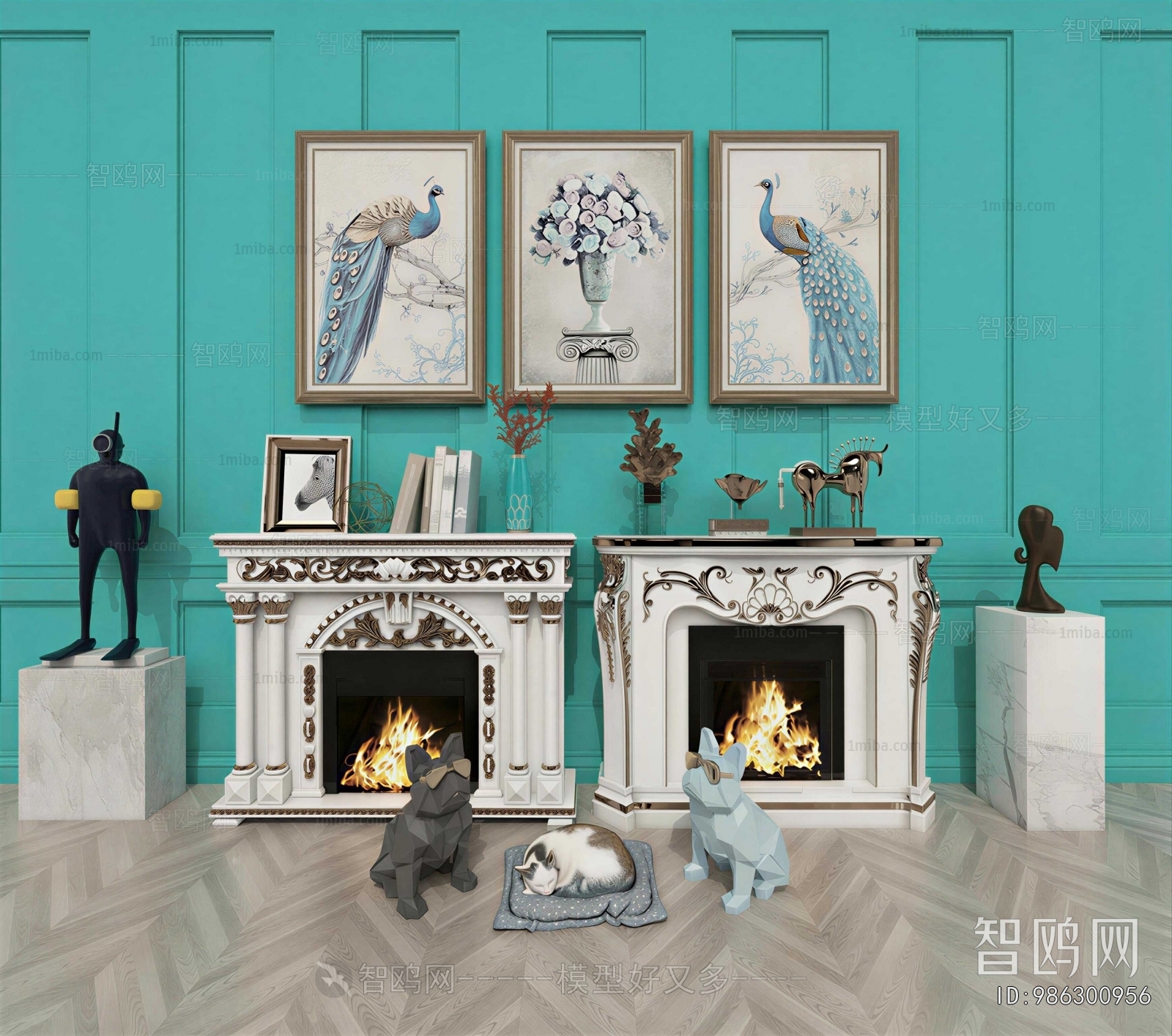 French Style Fireplace