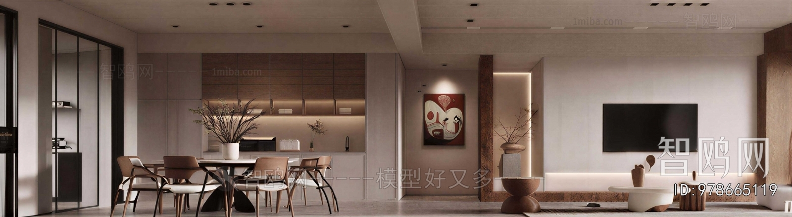 Wabi-sabi Style A Living Room