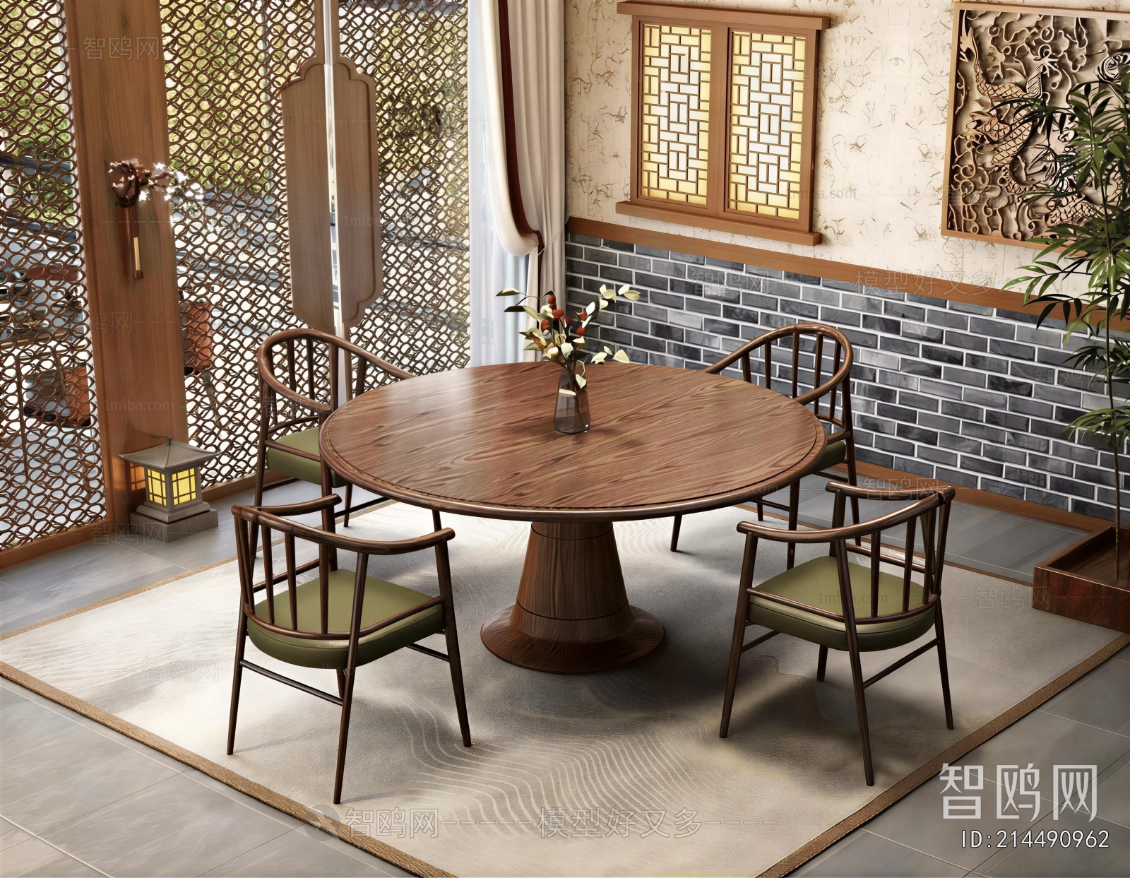 New Chinese Style Dining Table And Chairs