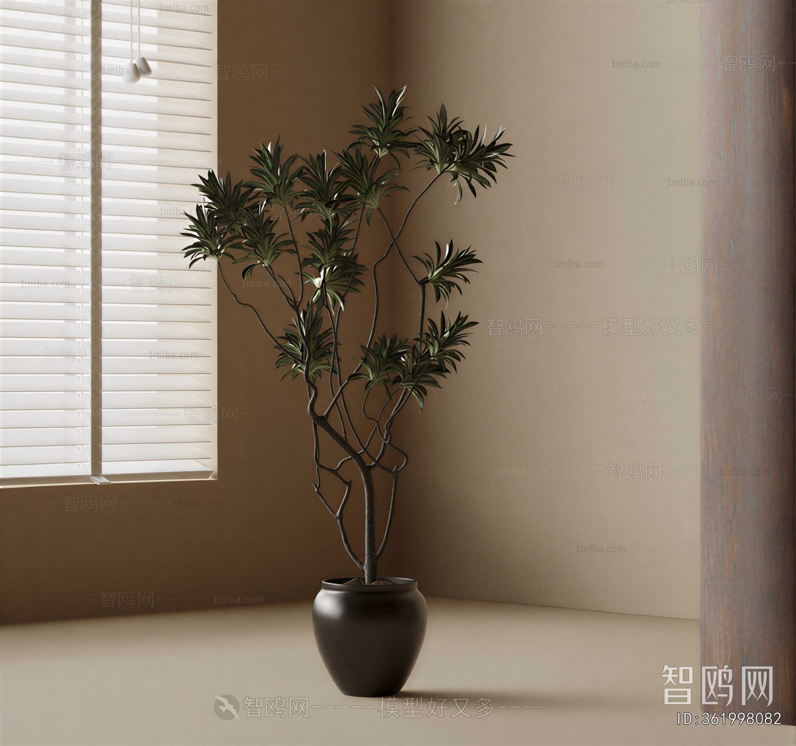 Wabi-sabi Style Ground Green Plant Potted Plants