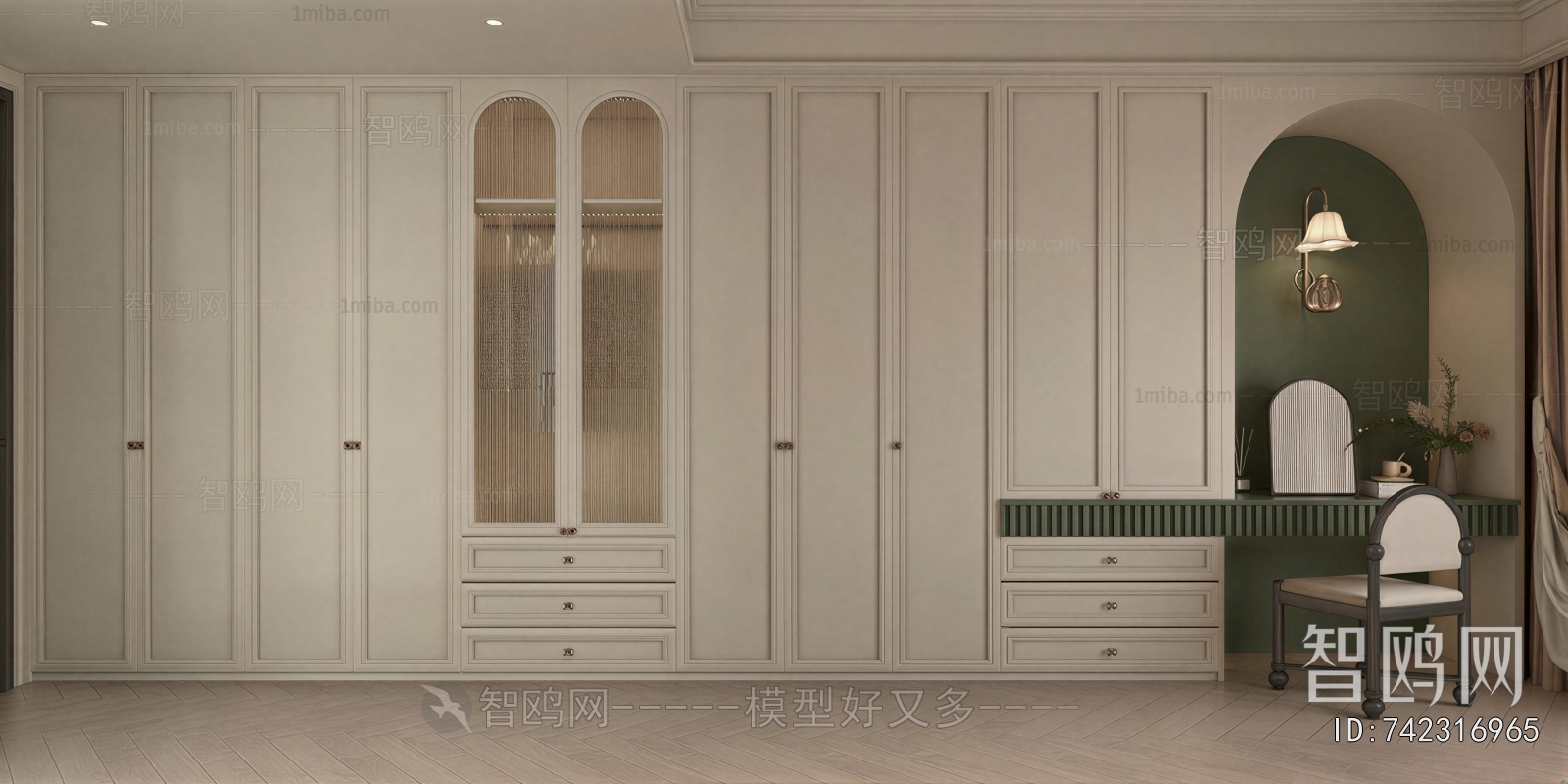 French Style Clothes Storage Area