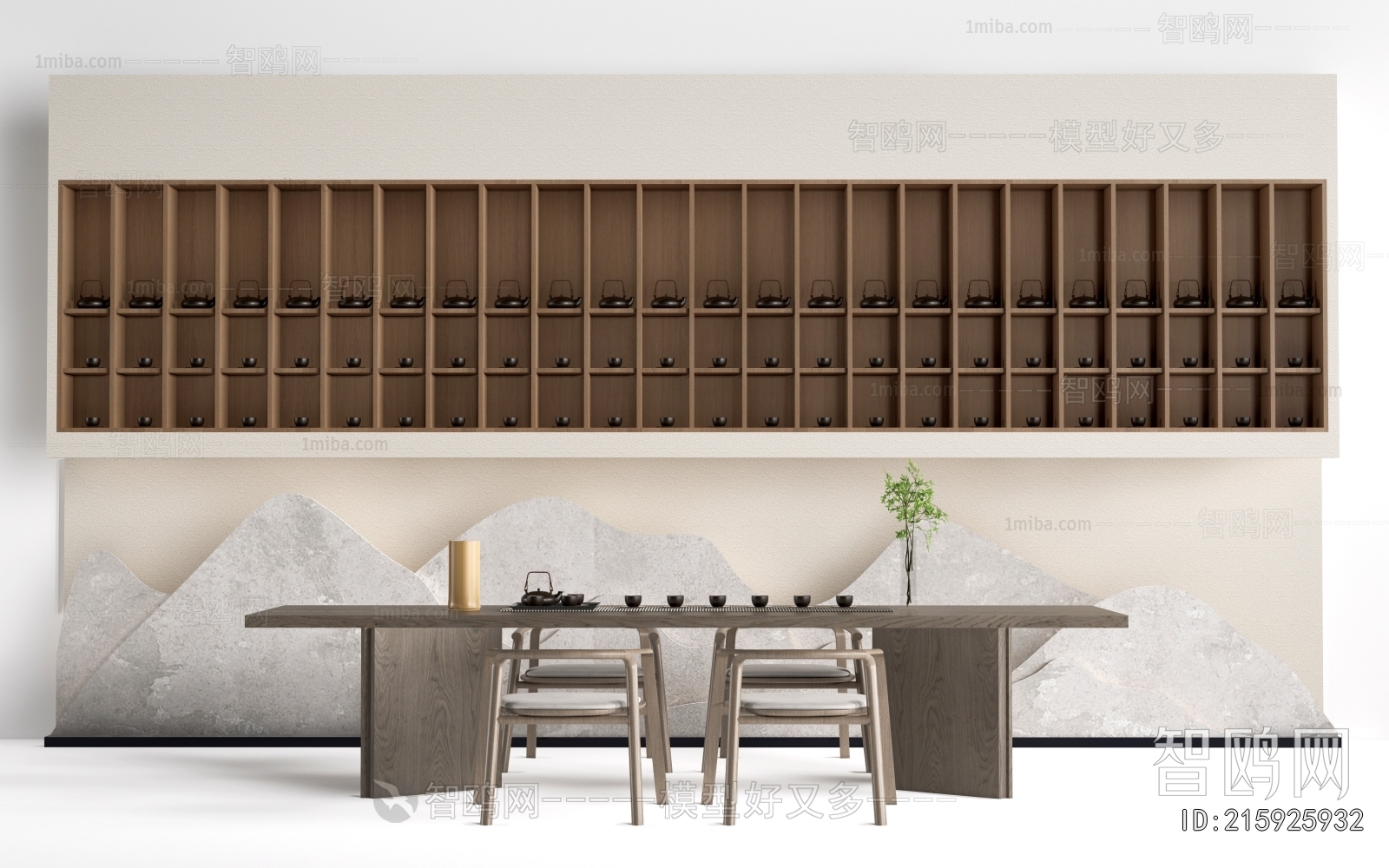 New Chinese Style TV Wall