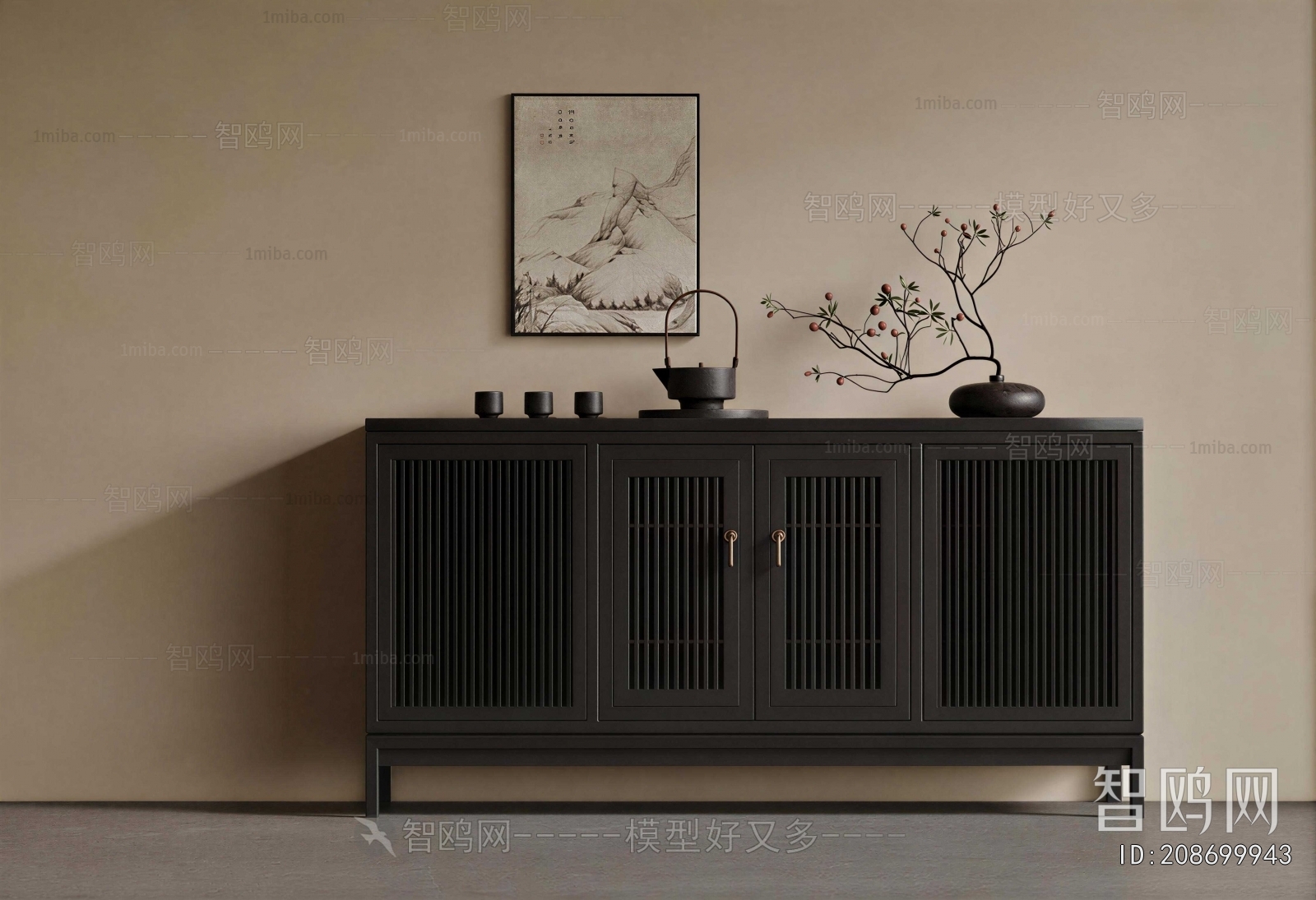 New Chinese Style Entrance Cabinet