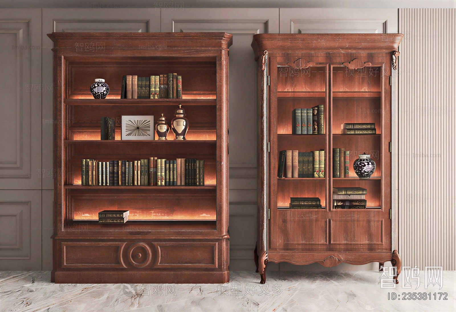 New Classical Style Bookcase
