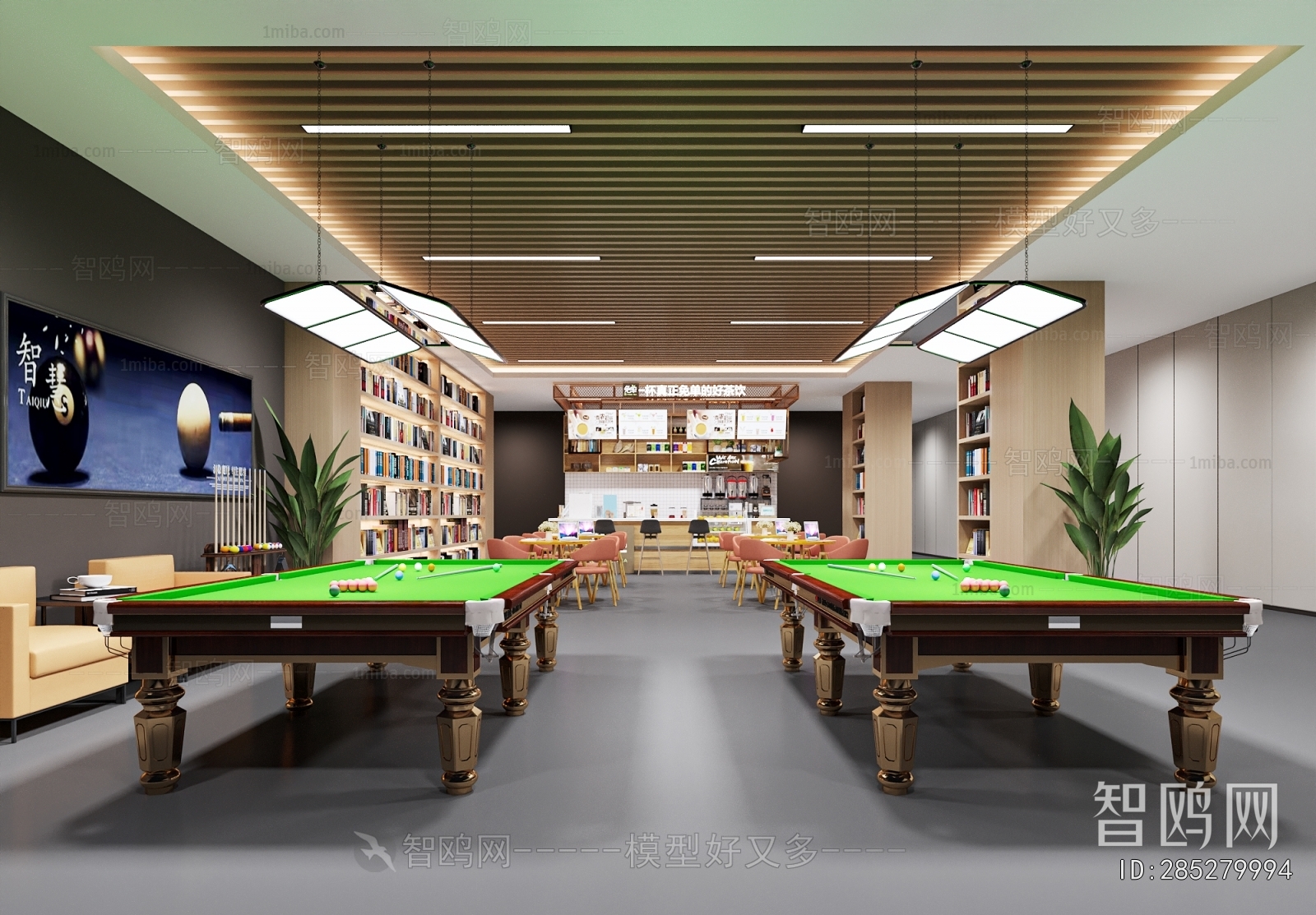 Modern Billiards Room