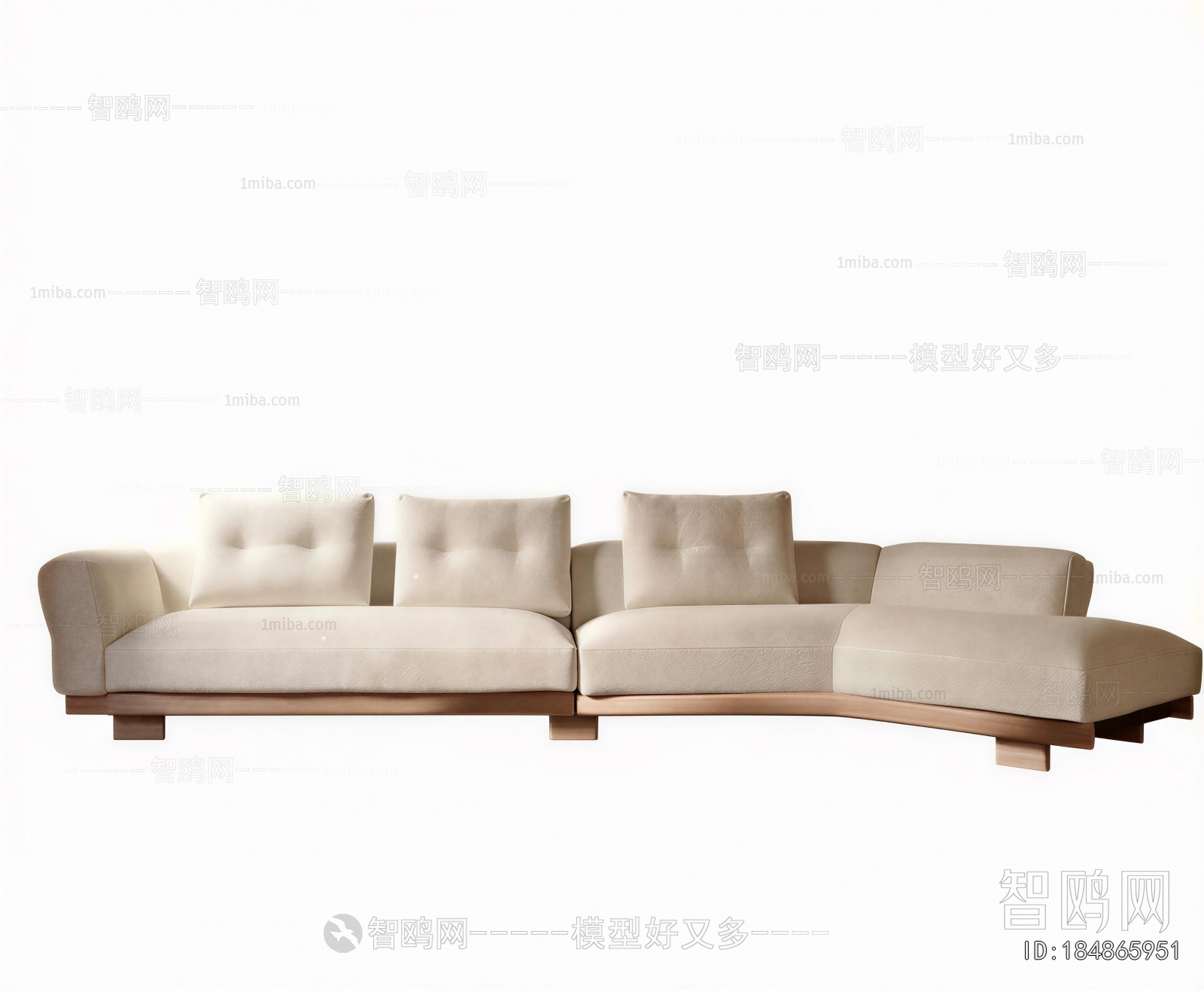 Wabi-sabi Style Shaped Sofa