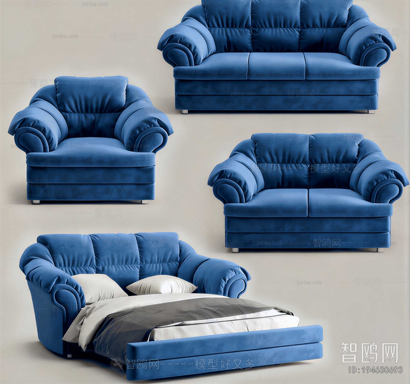 European Style Single Sofa