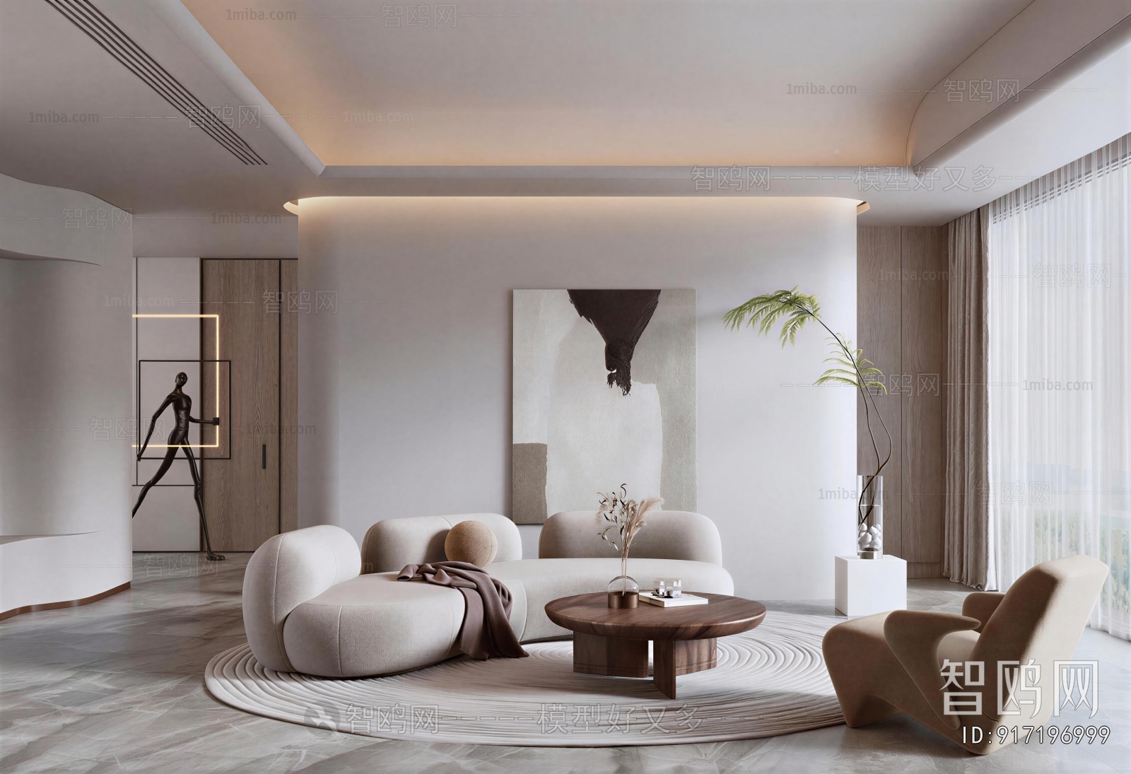 Wabi-sabi Style A Living Room