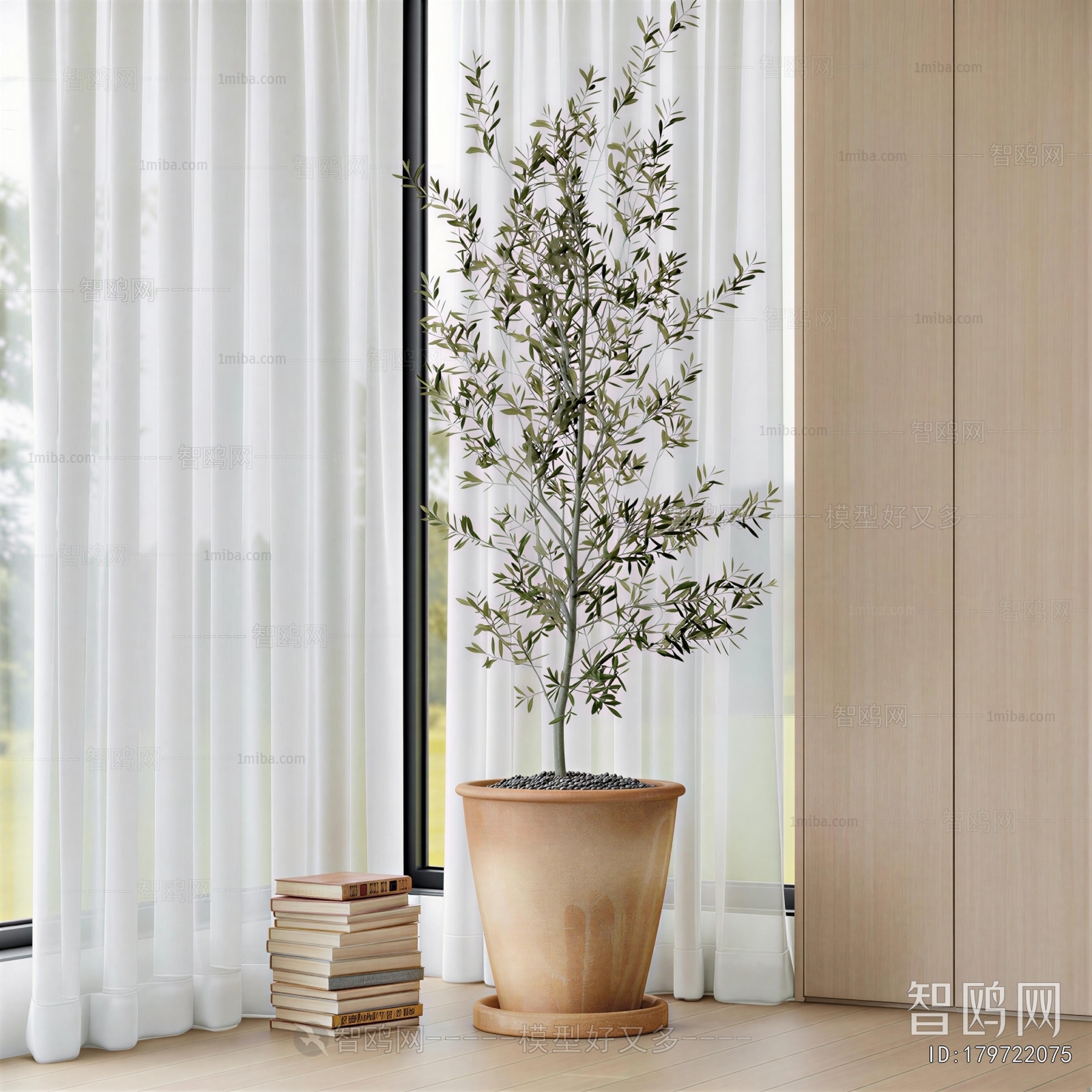Modern Ground Green Plant Potted Plants