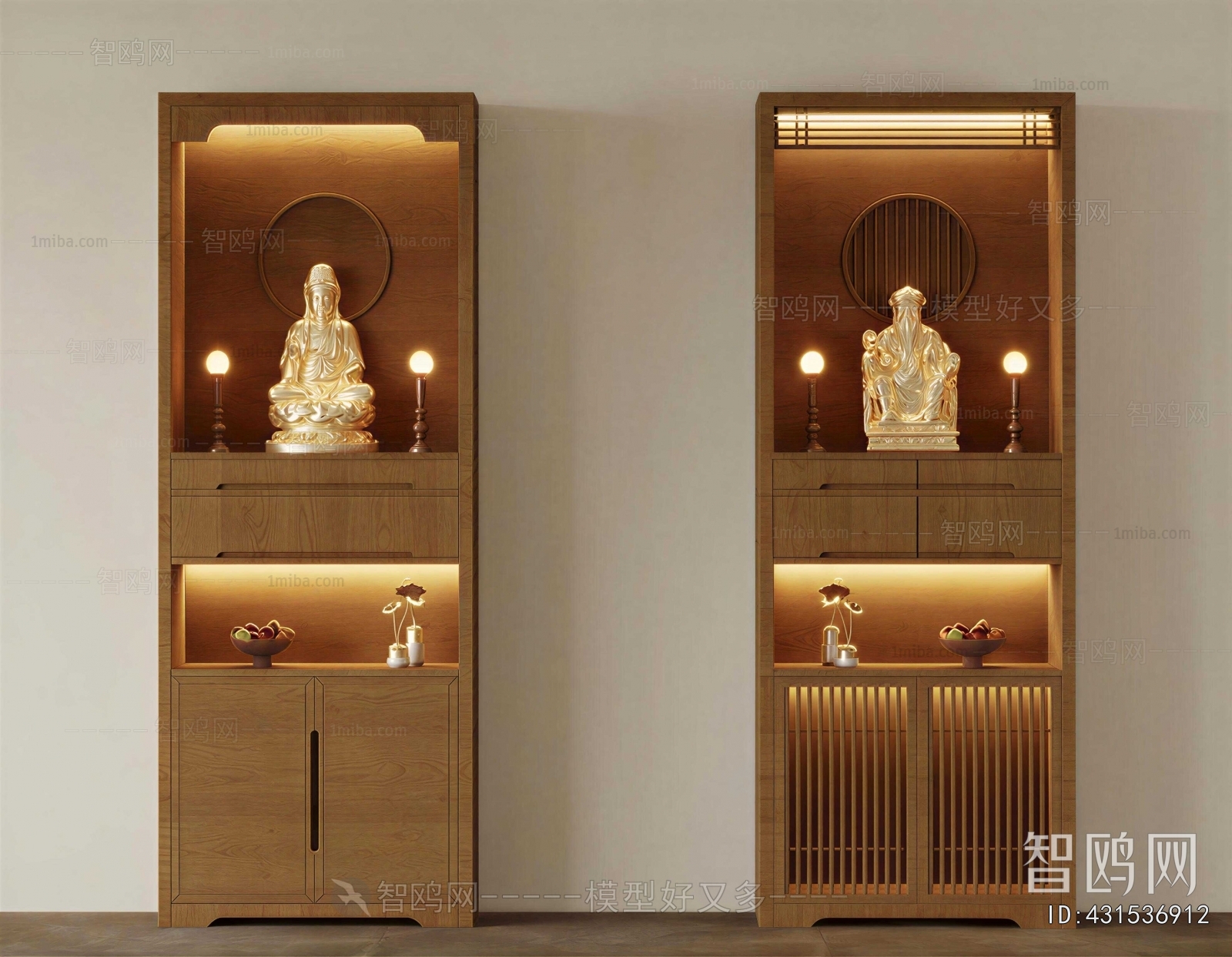 New Chinese Style Buddhist Niche