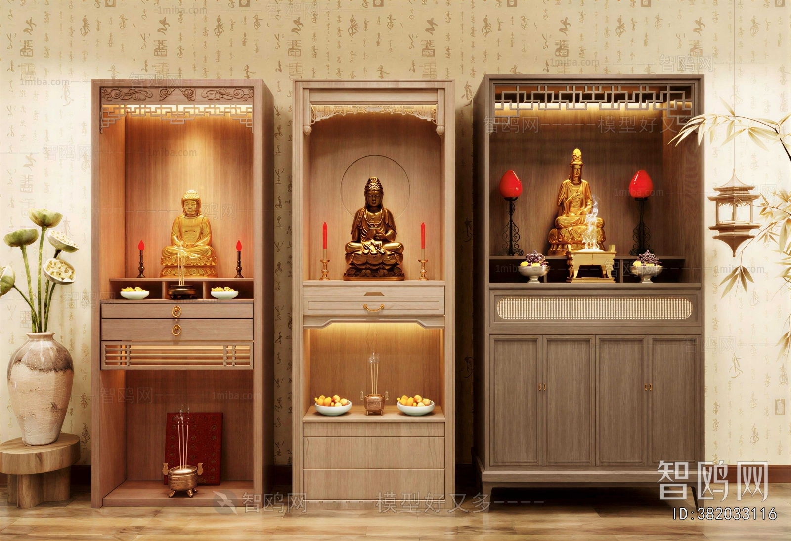 New Chinese Style Buddhist Niche