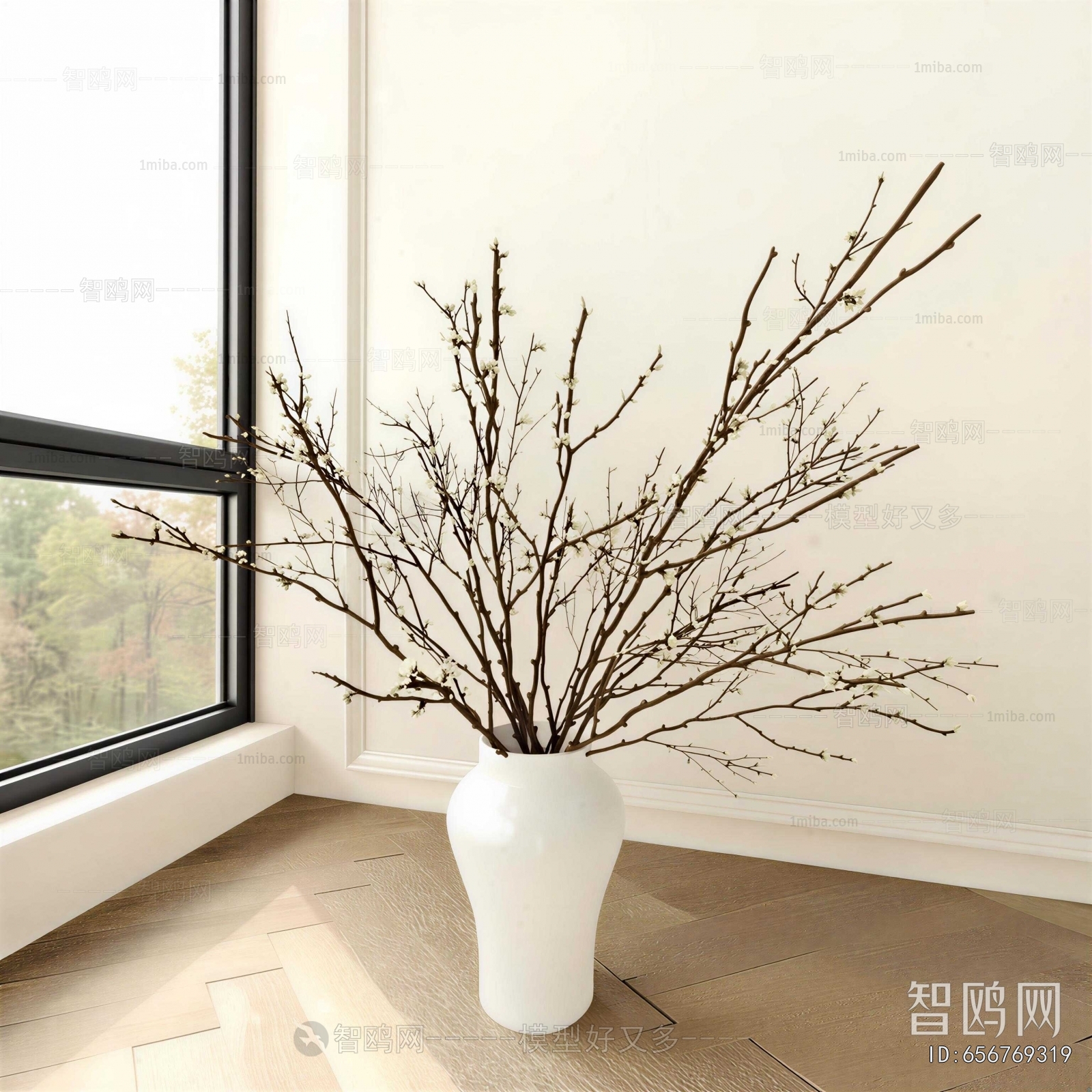Wabi-sabi Style Dried Branch