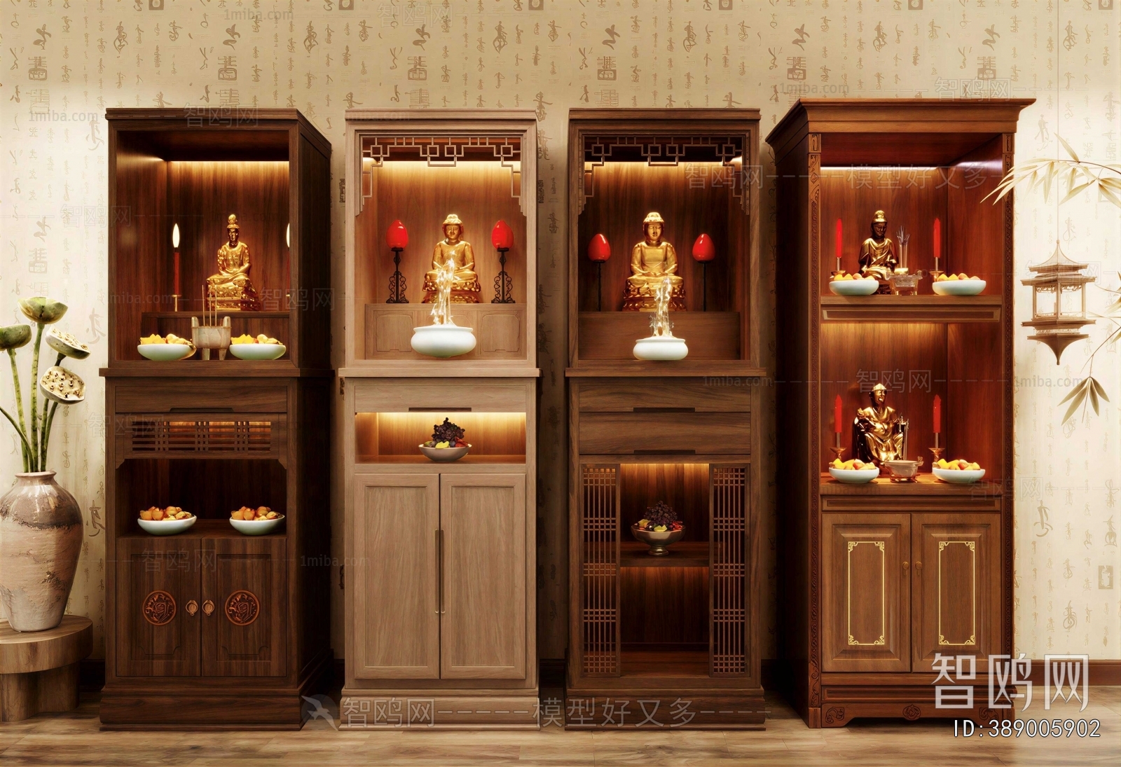 Chinese Style Buddhist Niche