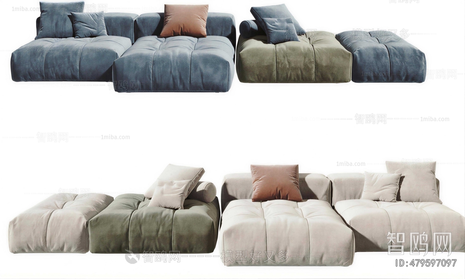 Modern Multi Person Sofa