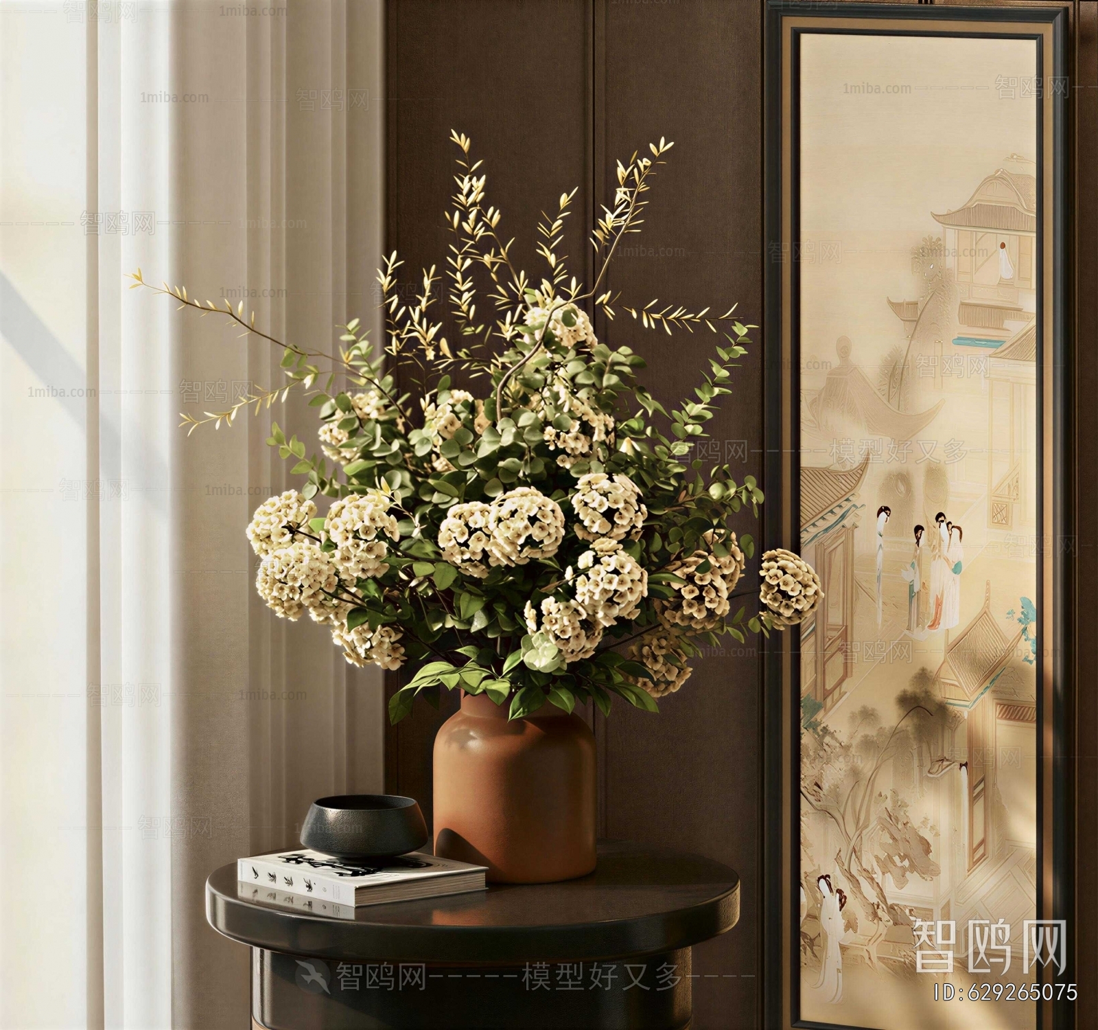 New Chinese Style Flower Arrangement