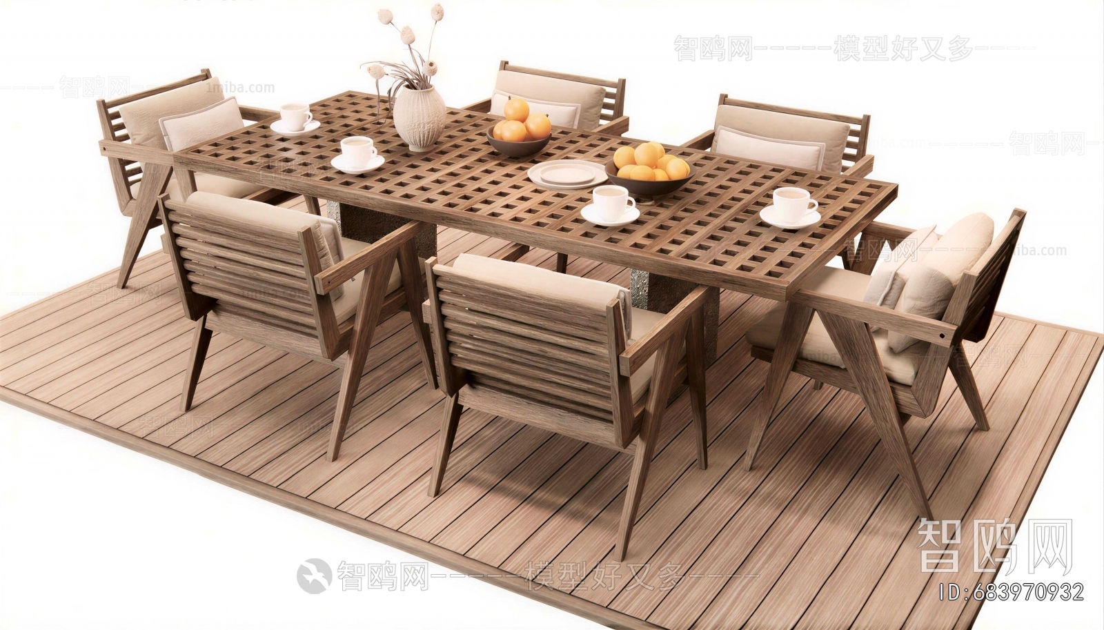 Wabi-sabi Style Outdoor Tables And Chairs