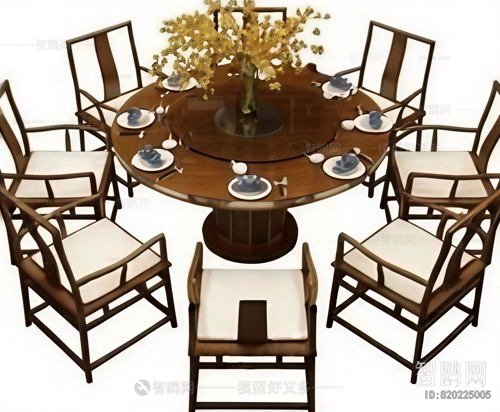 New Chinese Style Dining Table And Chairs