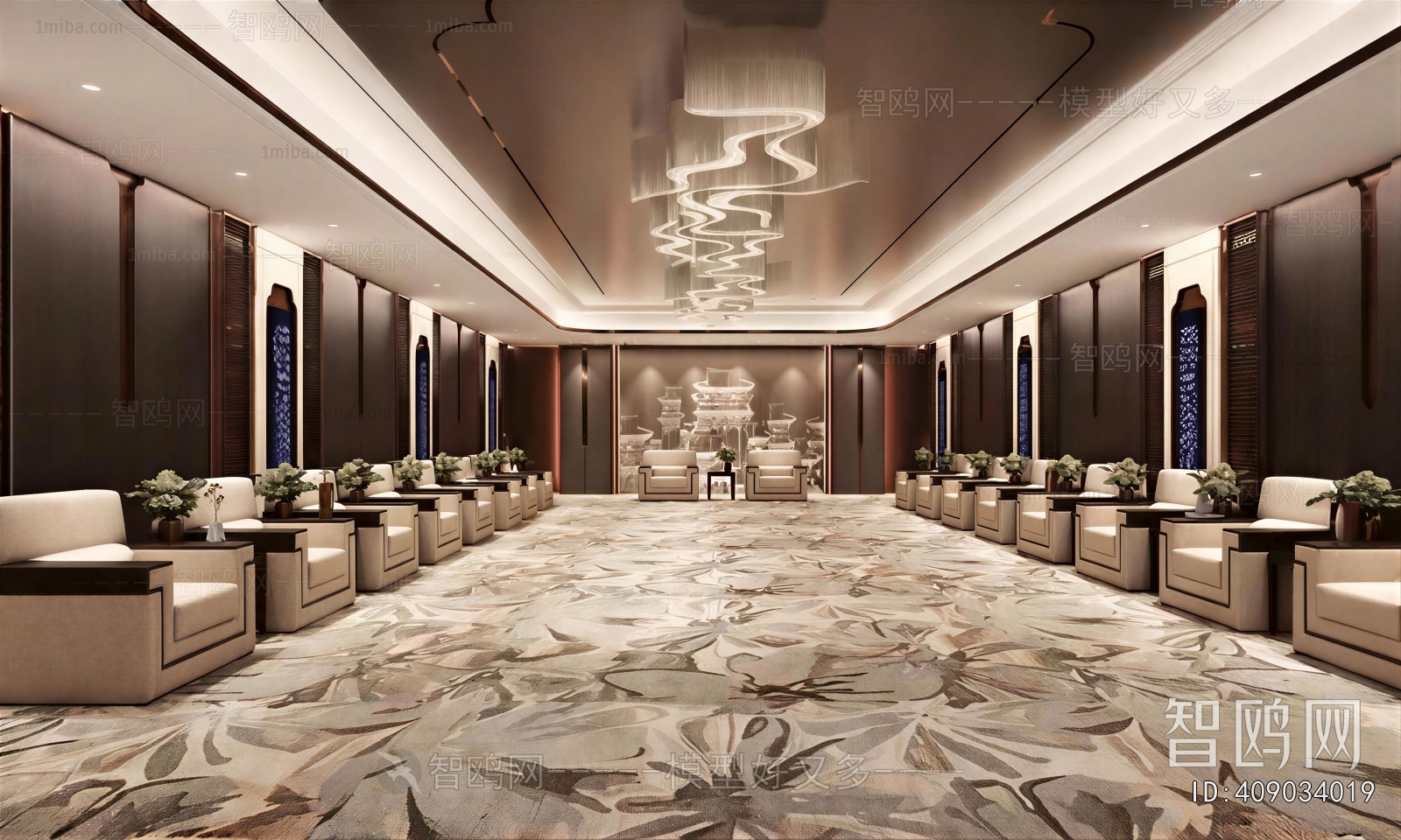 New Chinese Style Reception Room