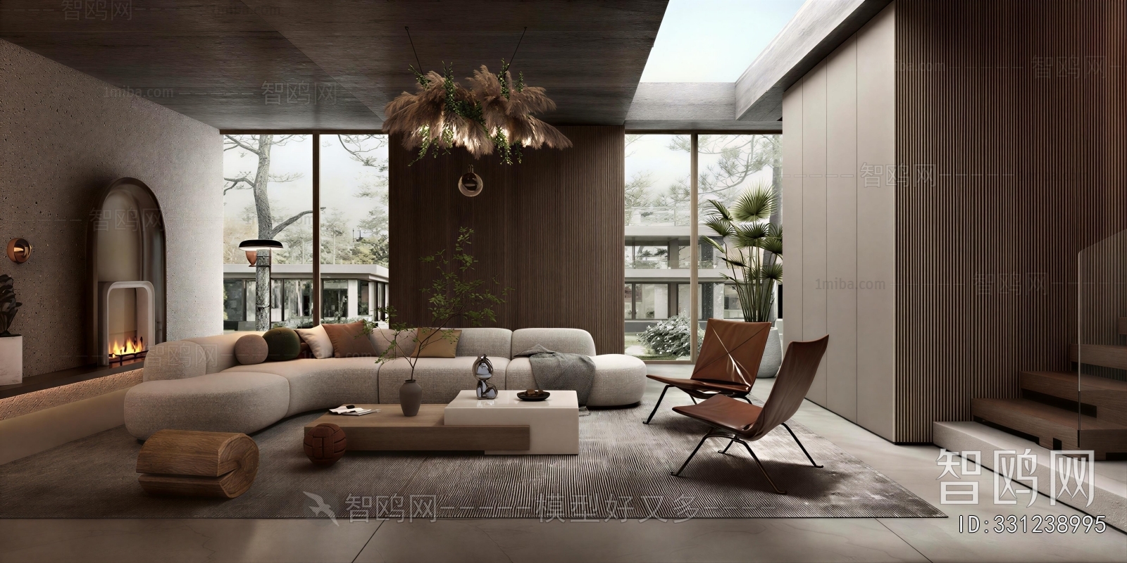 Wabi-sabi Style A Living Room