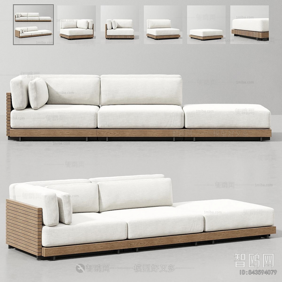 Modern Three-seat Sofa