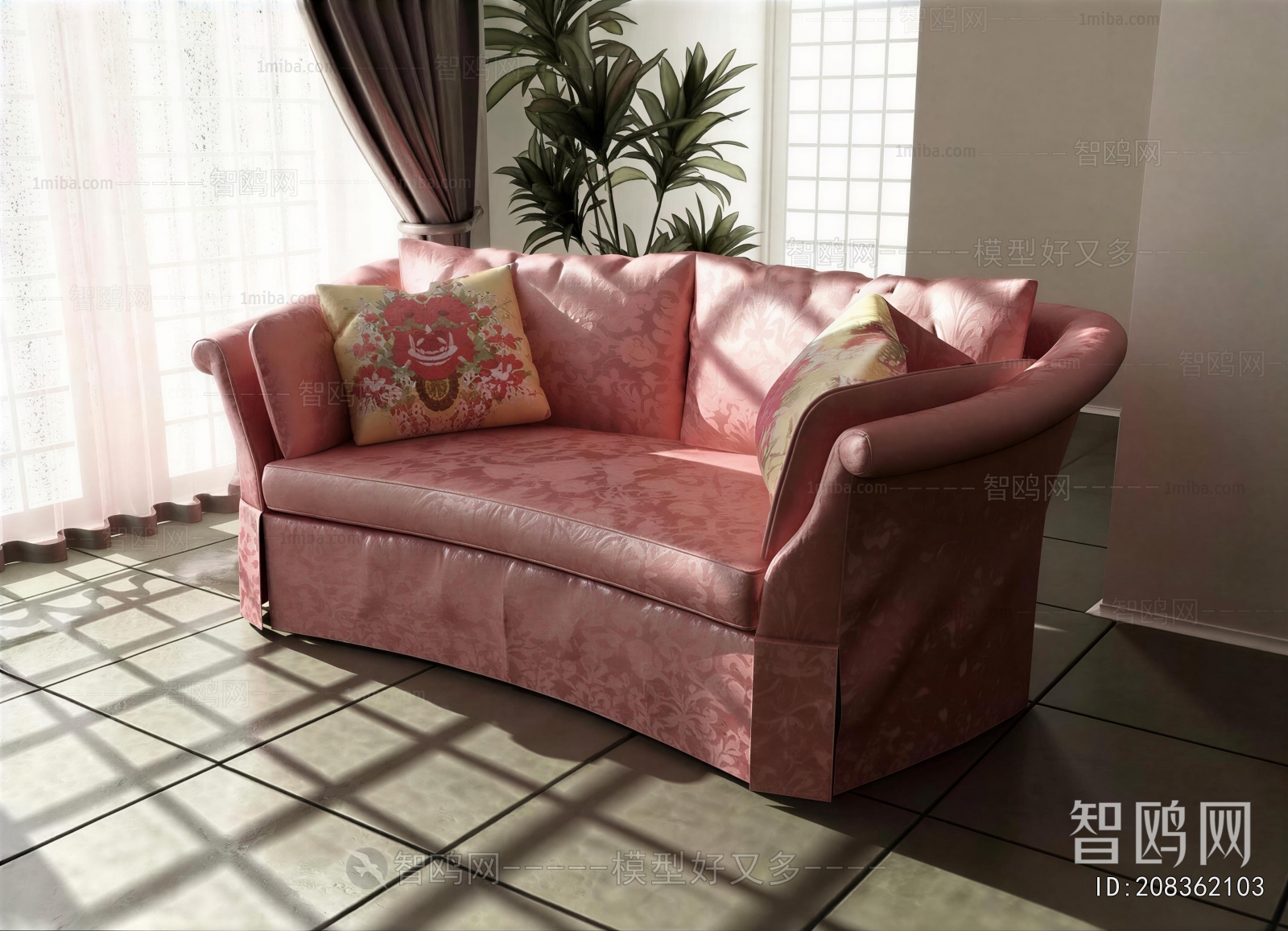 Simple European Style A Sofa For Two