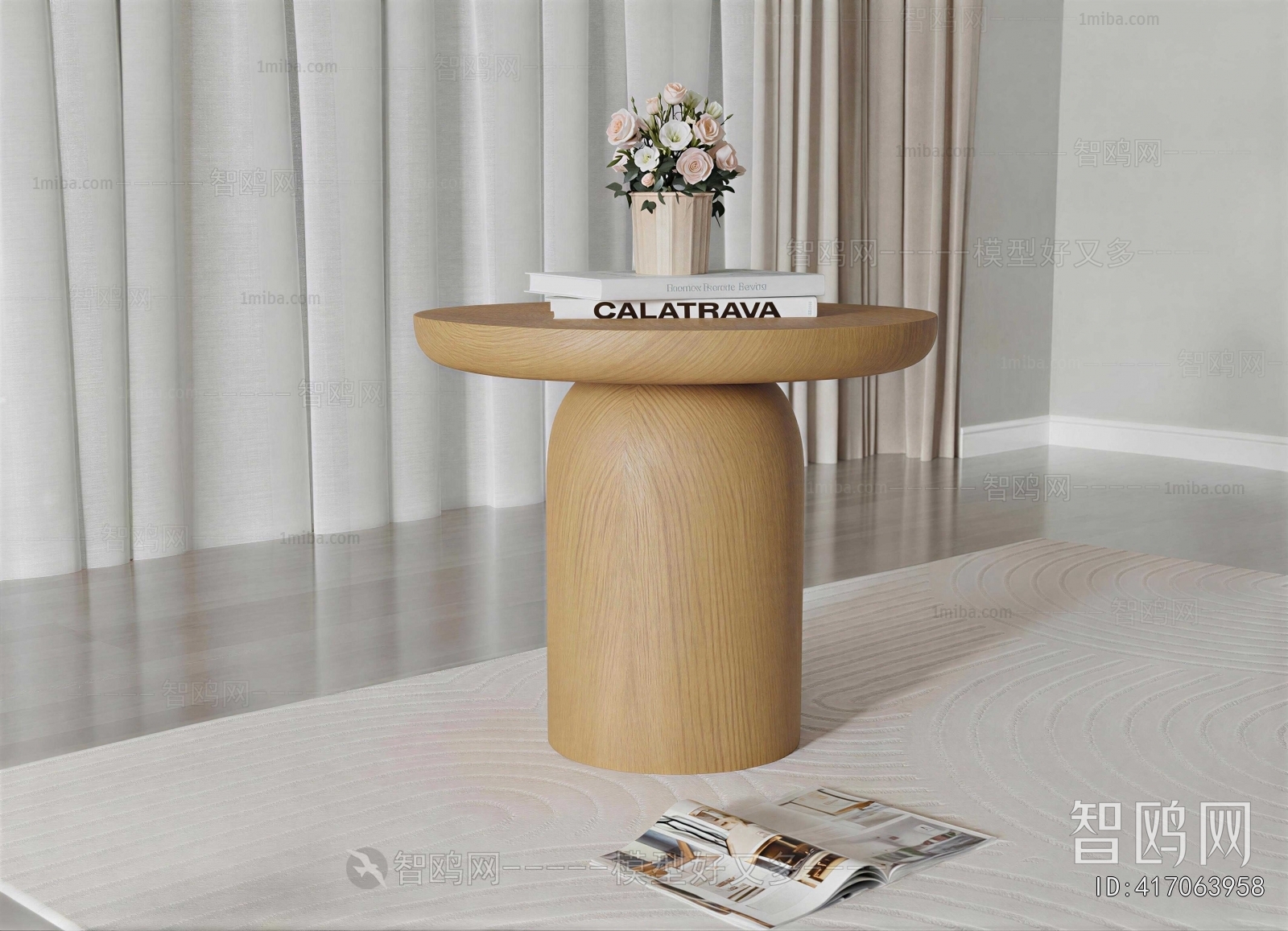 Wabi-sabi Style Side Table/corner Table
