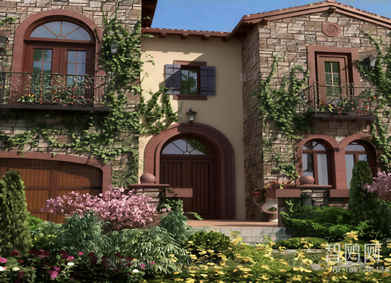 European Style Courtyard/landscape