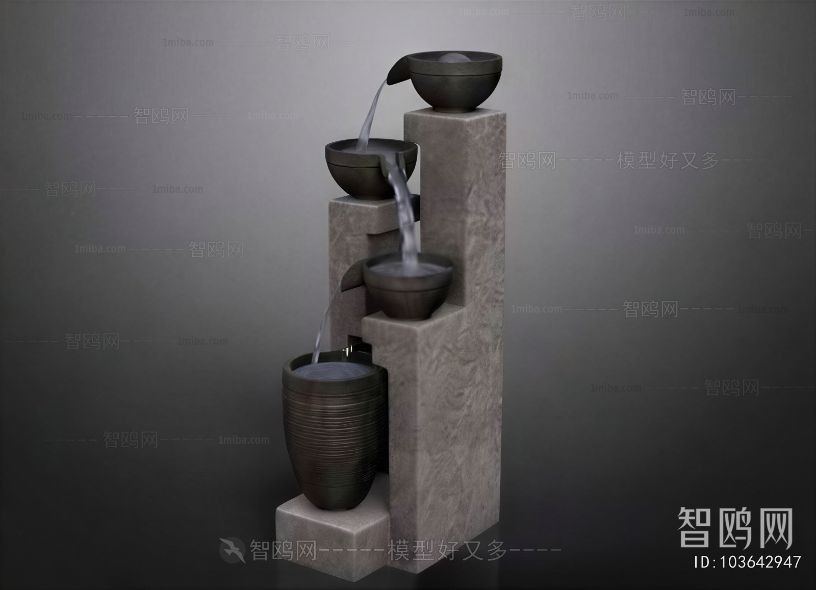 New Chinese Style Rockery Waterscape