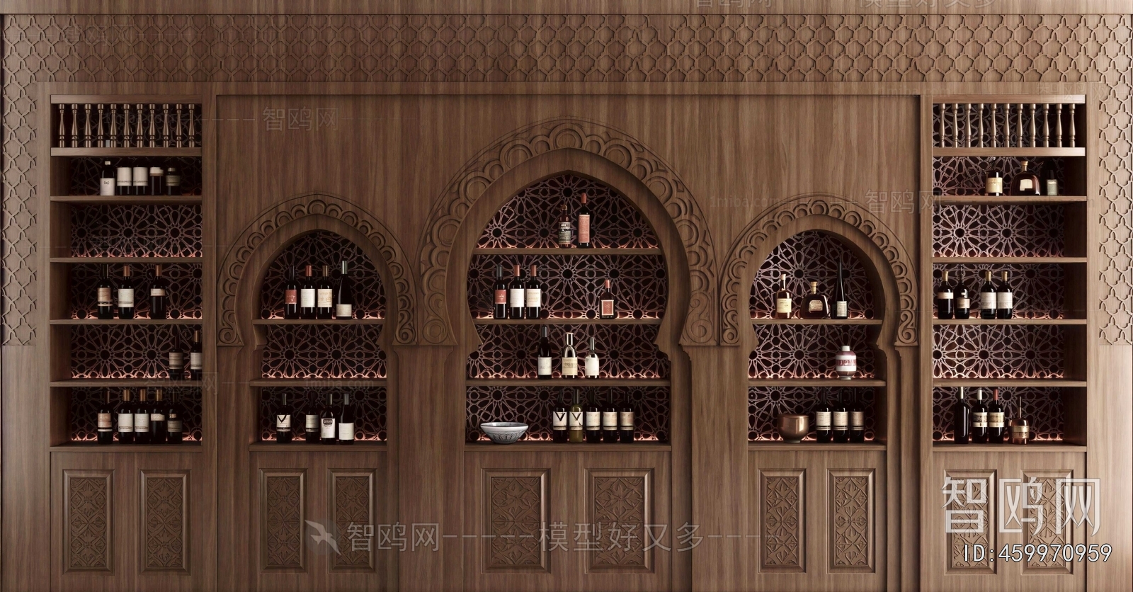 European Style Wine Cabinet