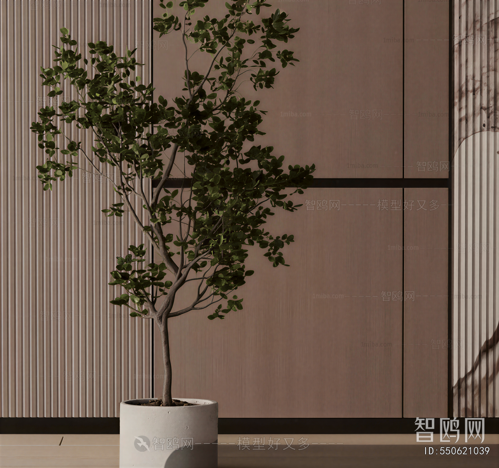 Modern Ground Green Plant Potted Plants