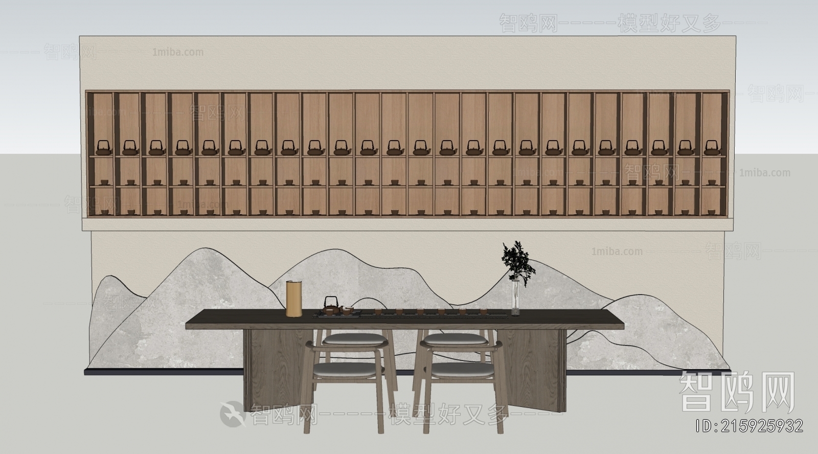 New Chinese Style TV Wall